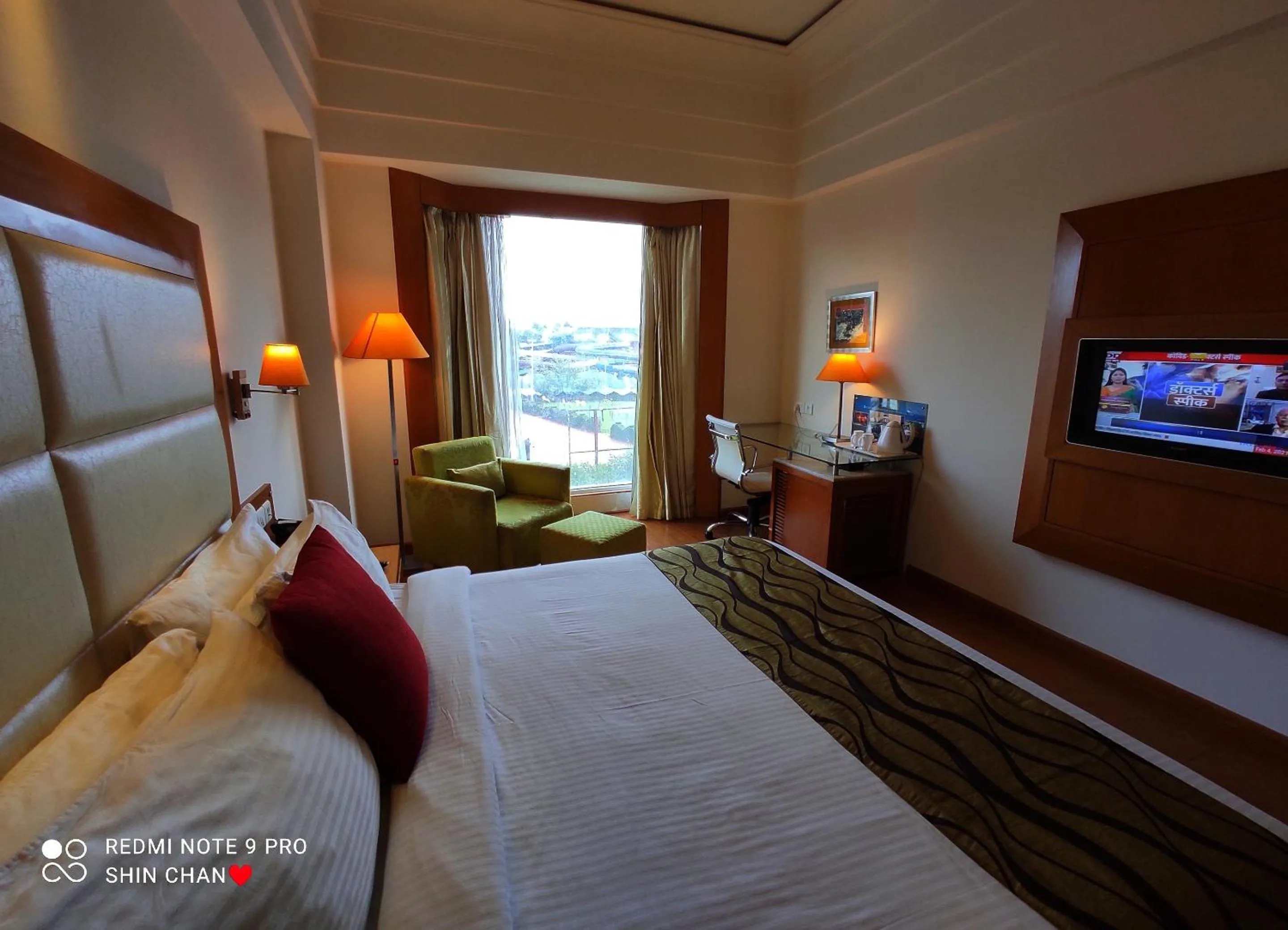 View (from property/room), Bed in Ambrosia Sarovar Portico