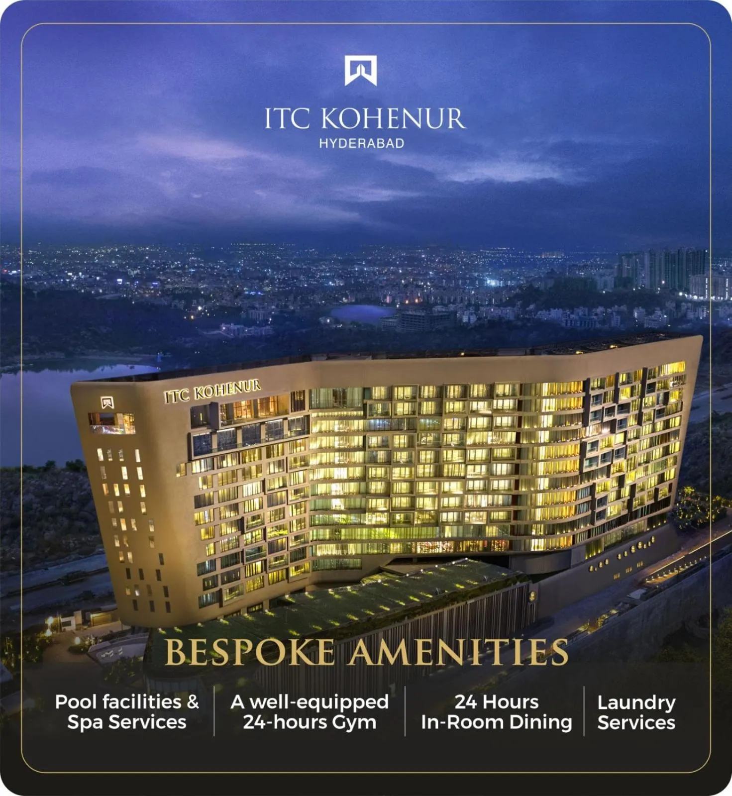 City view in ITC Kohenur, a Luxury Collection Hotel, Hyderabad