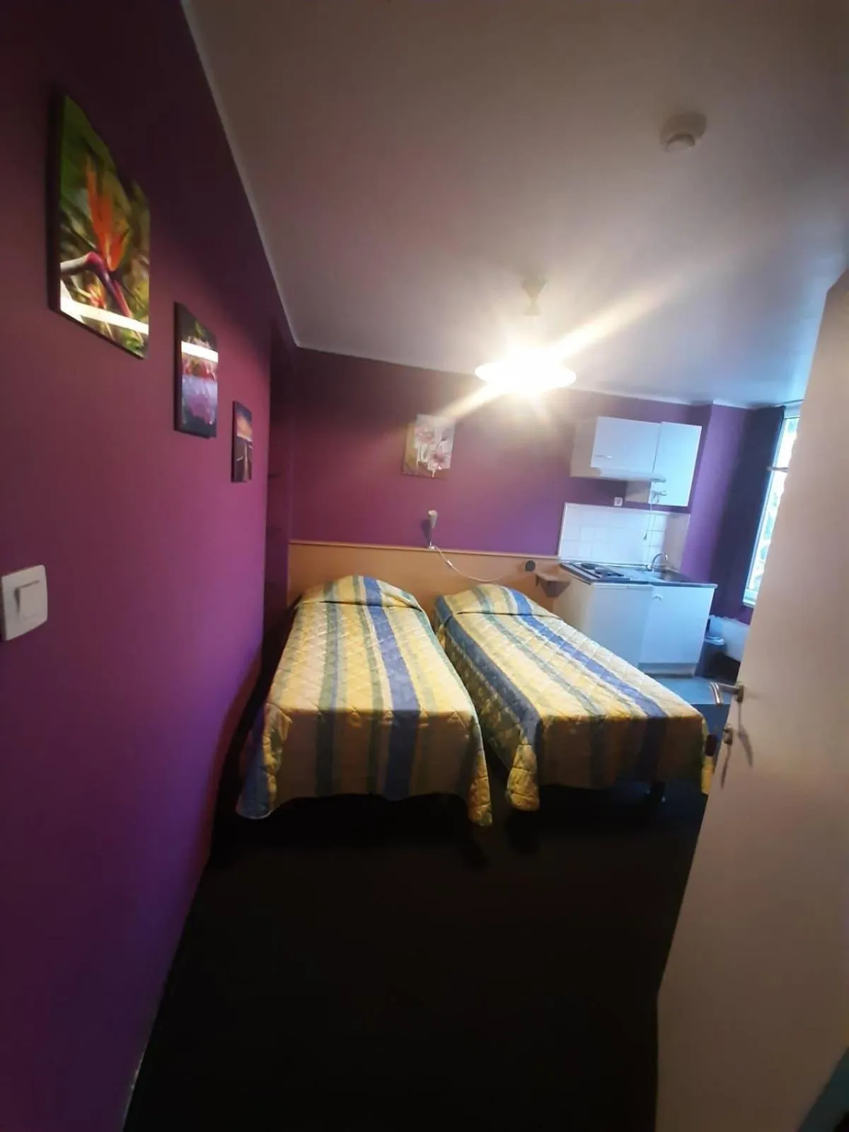 Bed in hotel Melissa