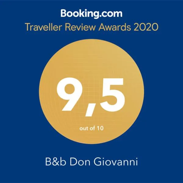 Certificate/Award in B&b Don Giovanni