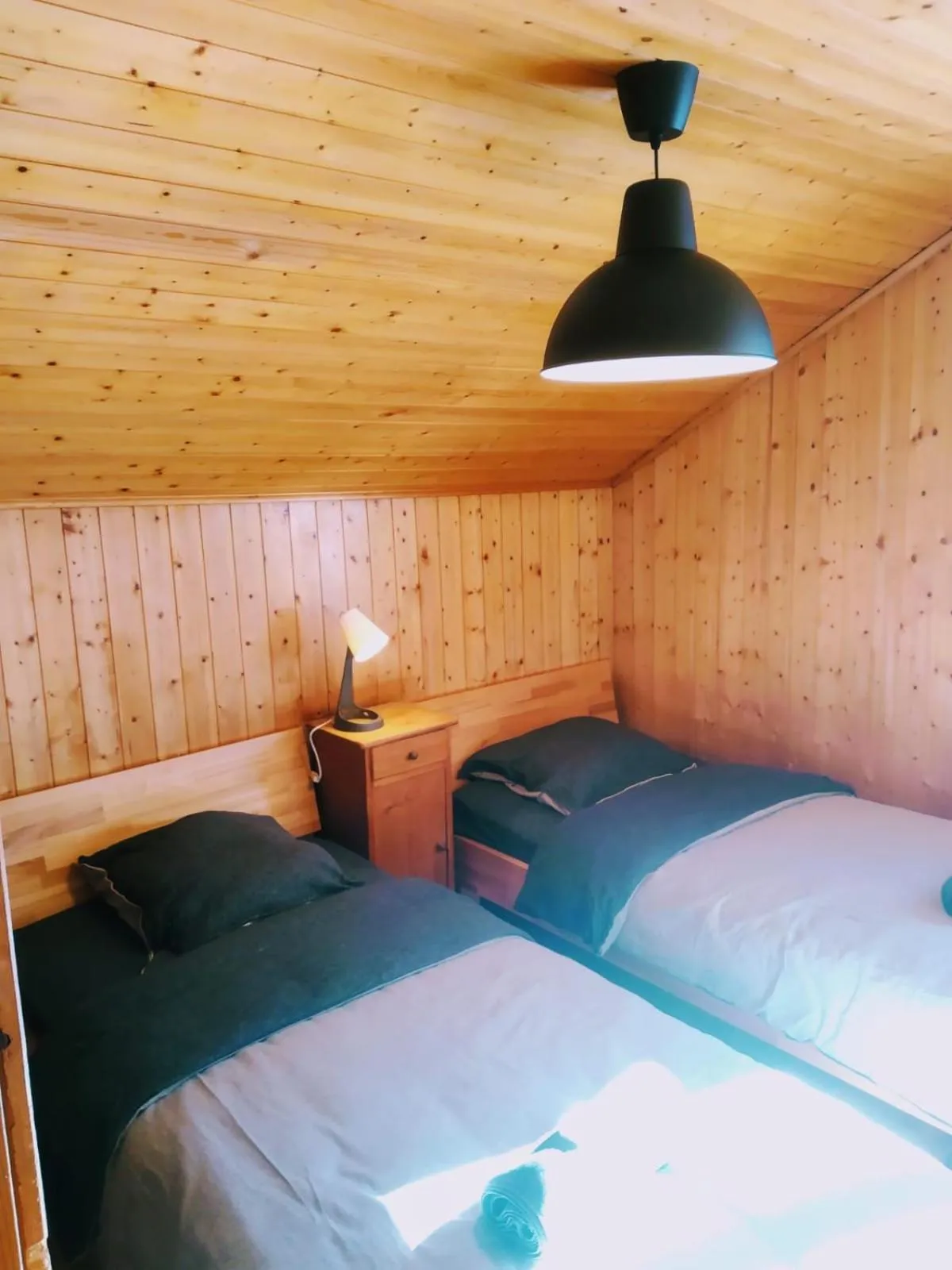 Bed in Hôtel Pension du Lac Bleu