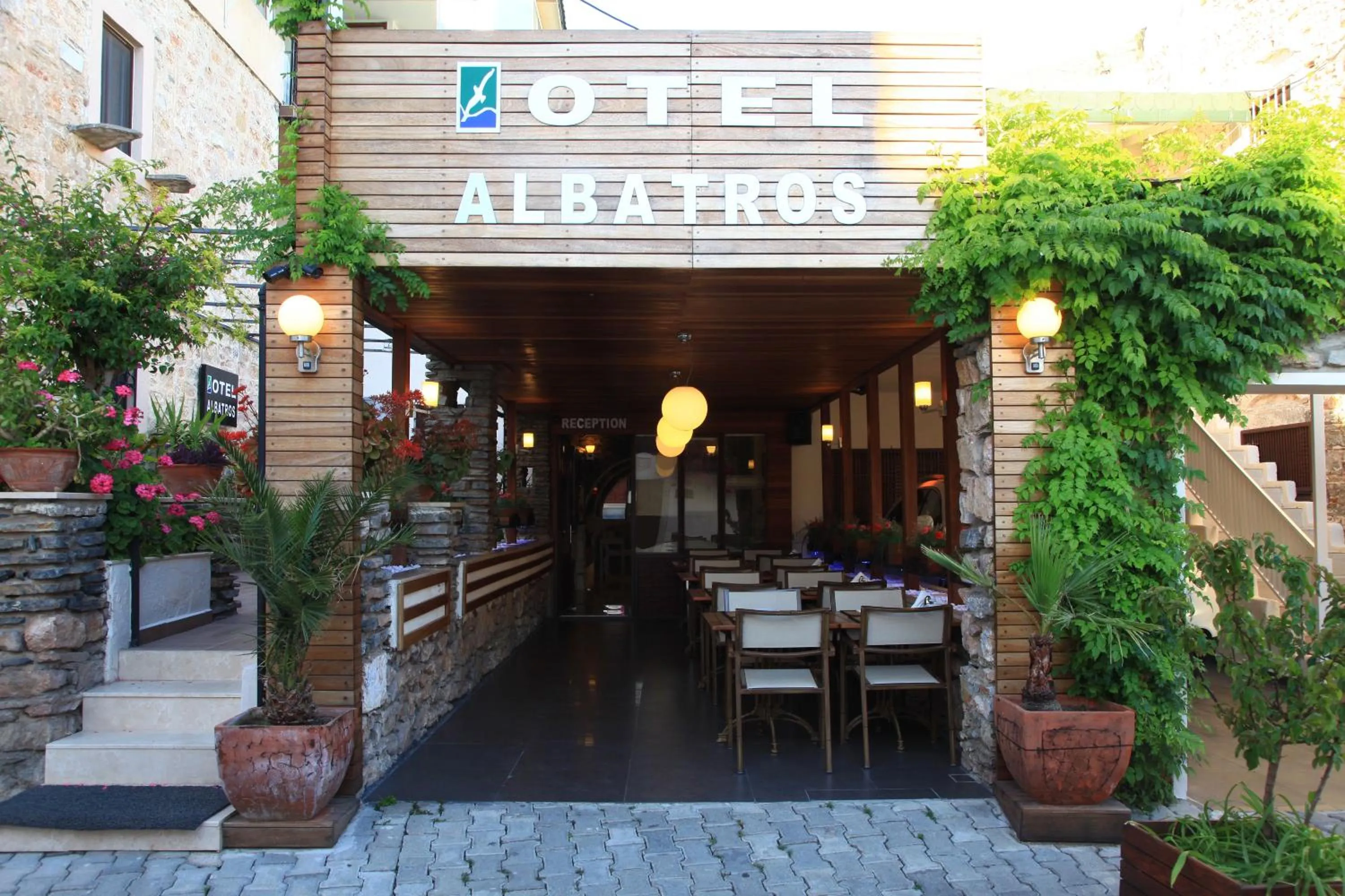 Facade/entrance in Albatros Hotel