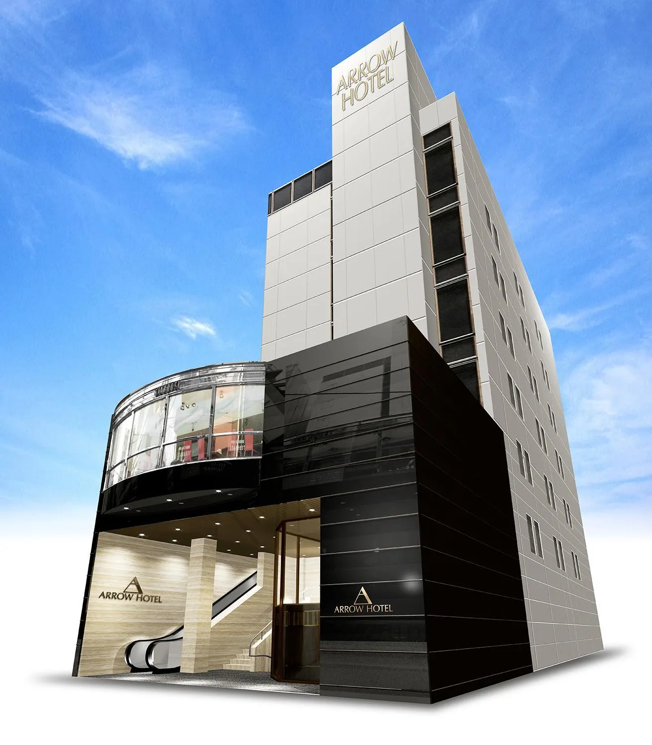 Property building in Arrow Hotel in ShinsaiBashi 朝食無料サービス中