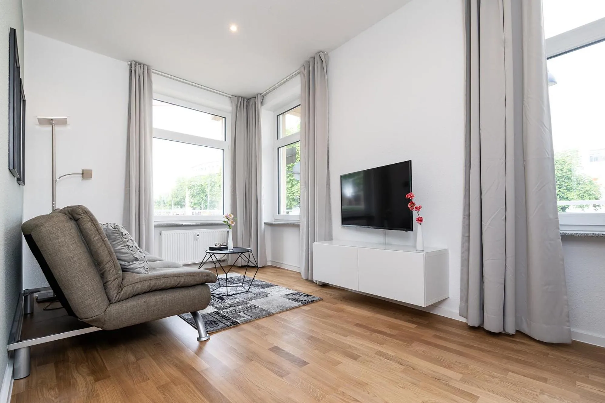 Living room in Freiburg Apartments Friedrichring