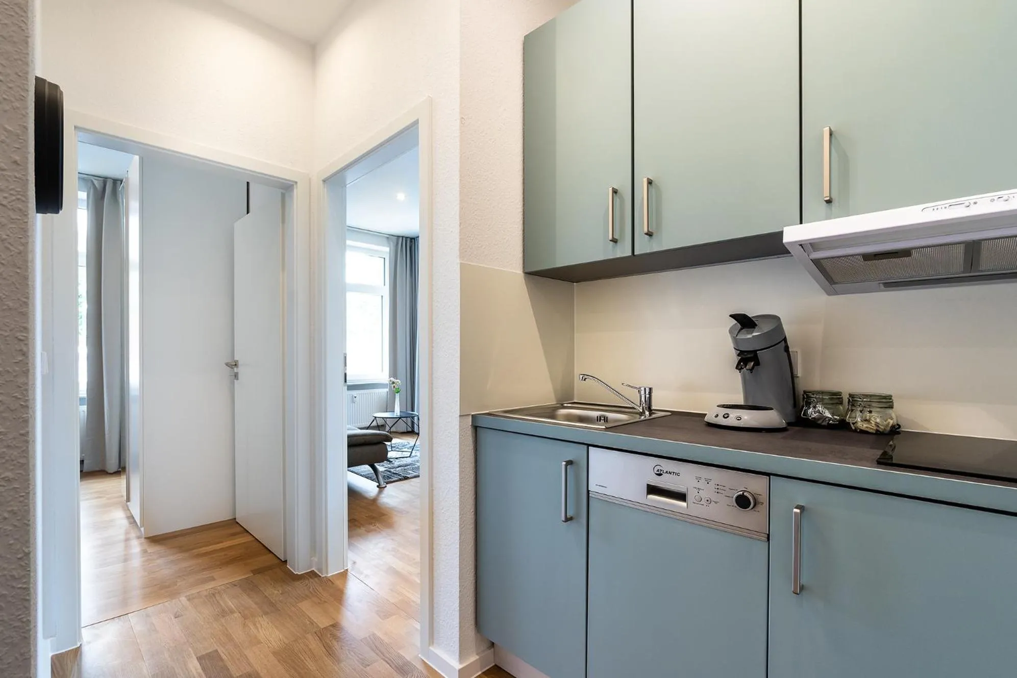 Kitchen or kitchenette in Freiburg Apartments Friedrichring