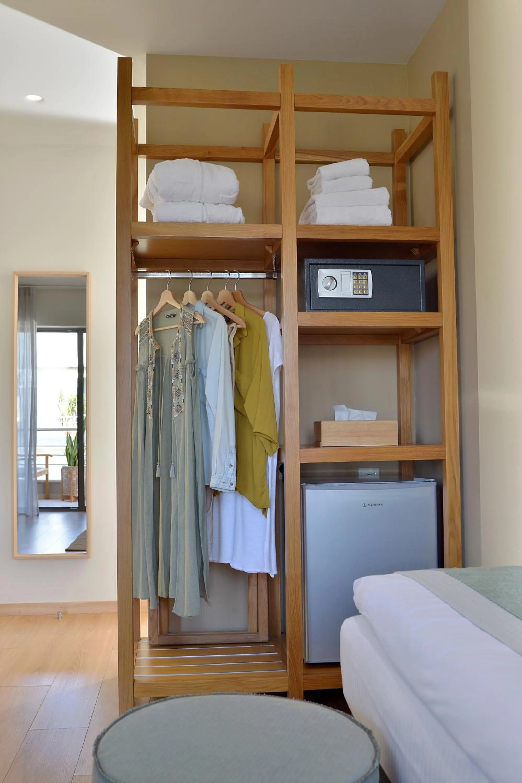 wardrobe, Bed in MIRIVILI hospitality & wellness
