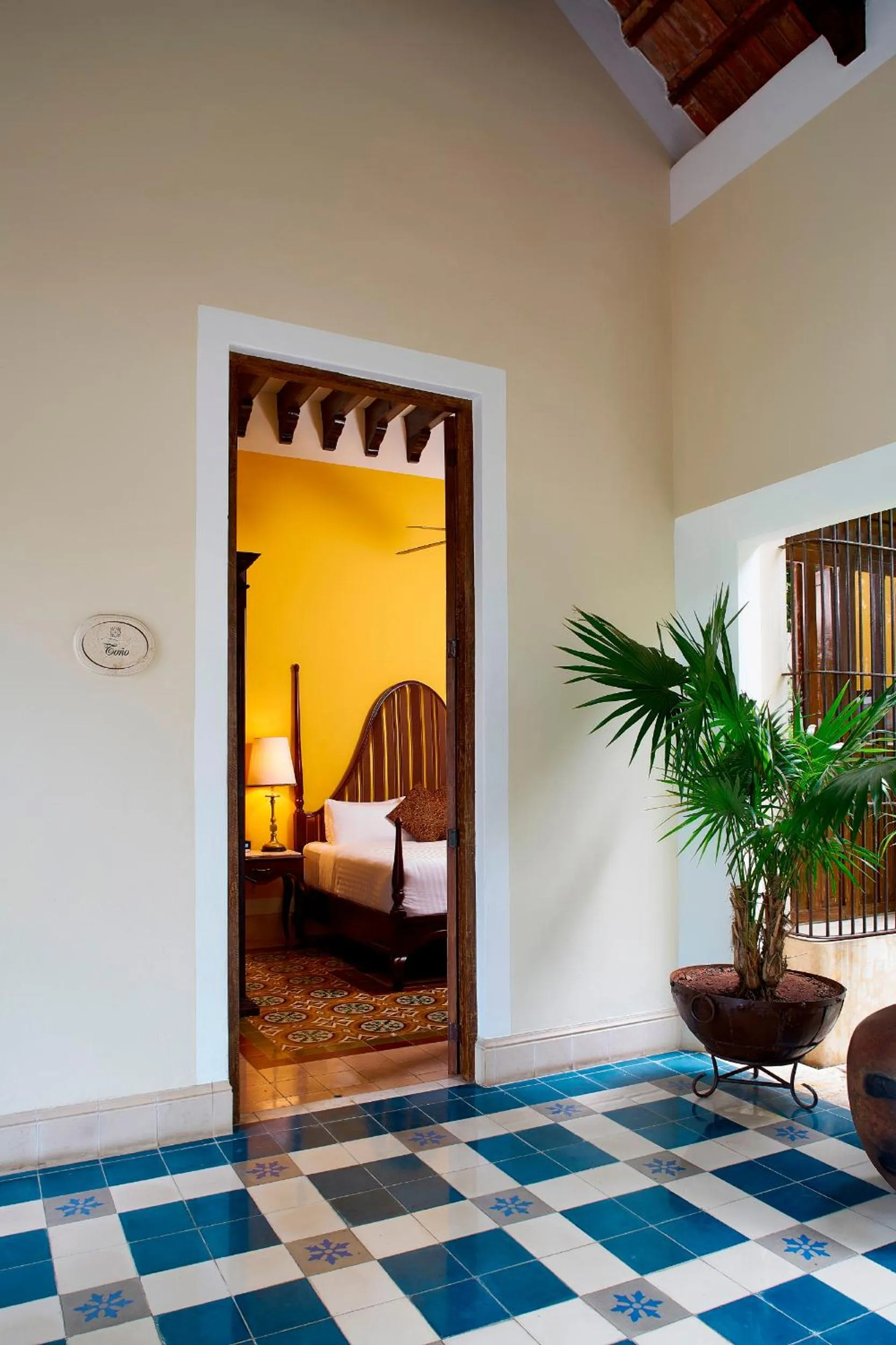 Patio, Bed in Casa Lecanda Boutique Hotel