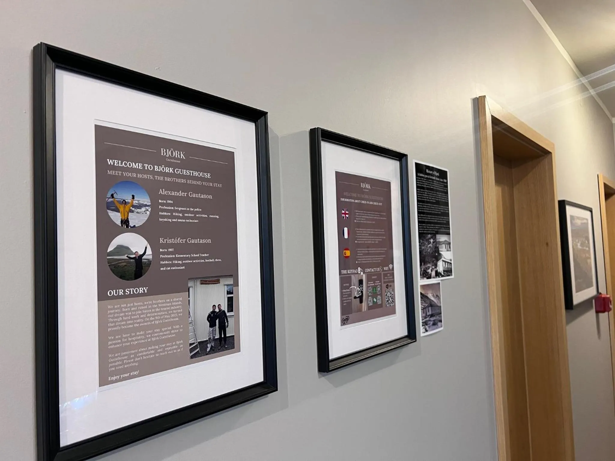 Decorative detail in Bjork Guesthouse