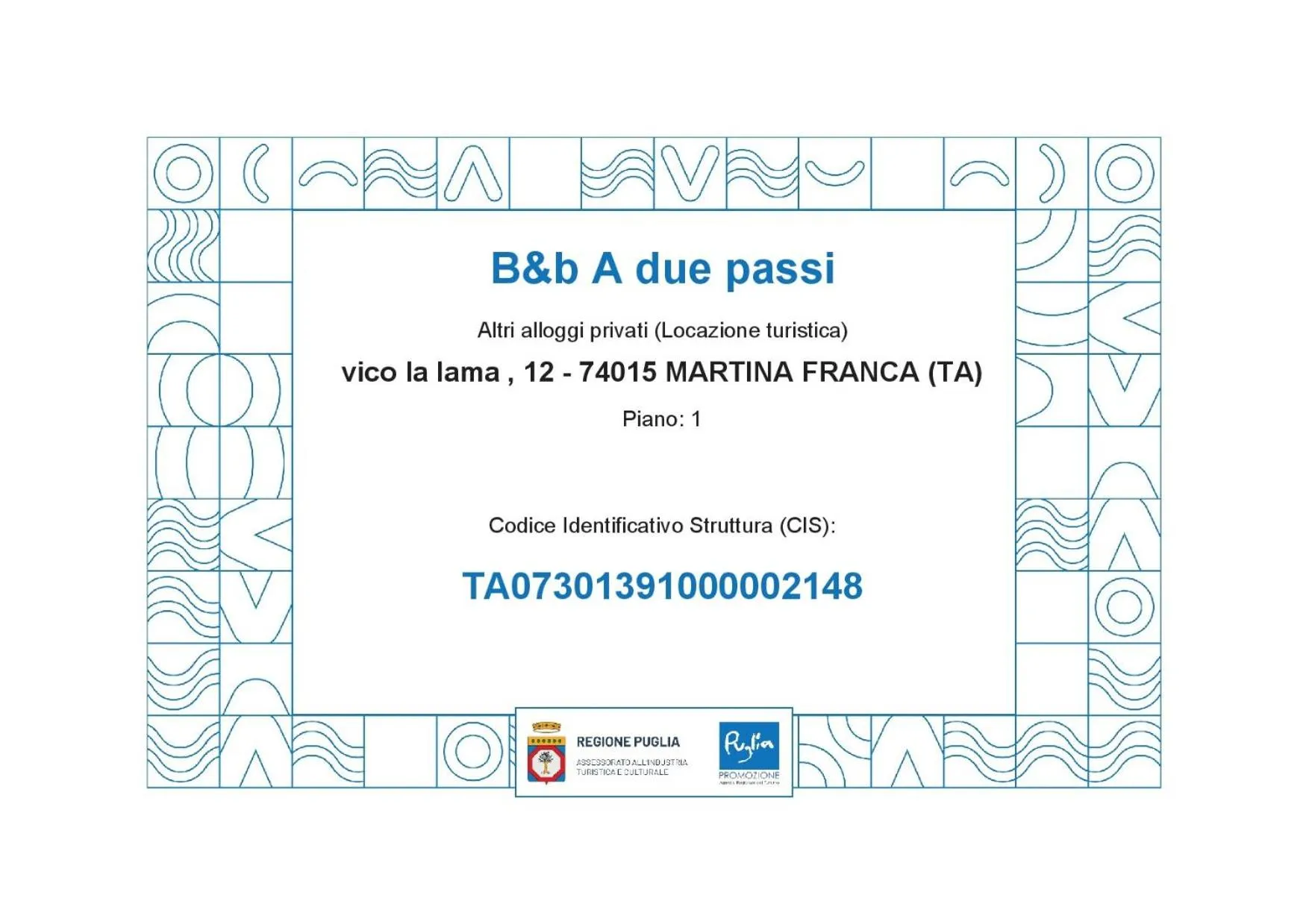 B&B A DUE PASSI