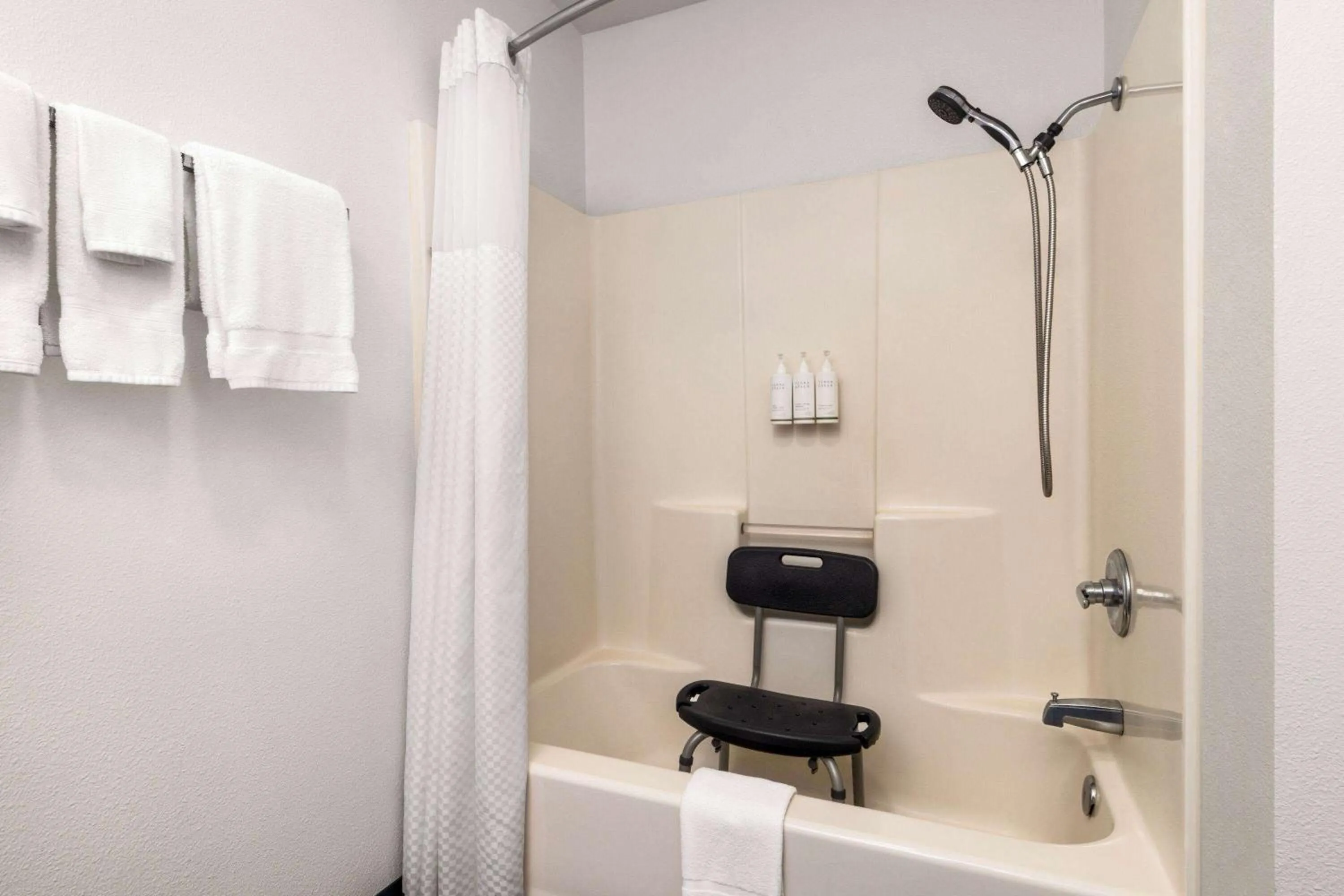 Shower in Travelodge by Wyndham Depoe Bay
