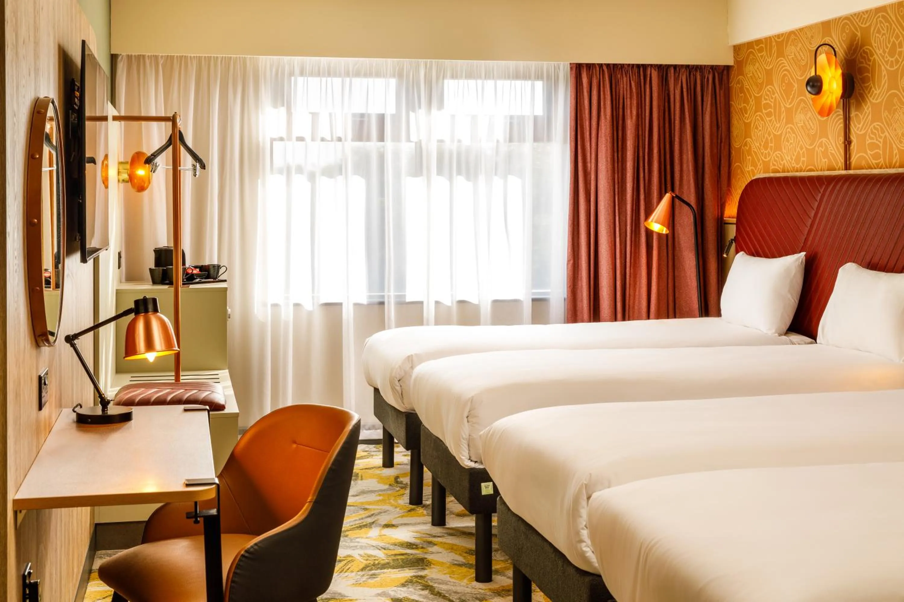 Bedroom, Bed in ibis Styles York Centre