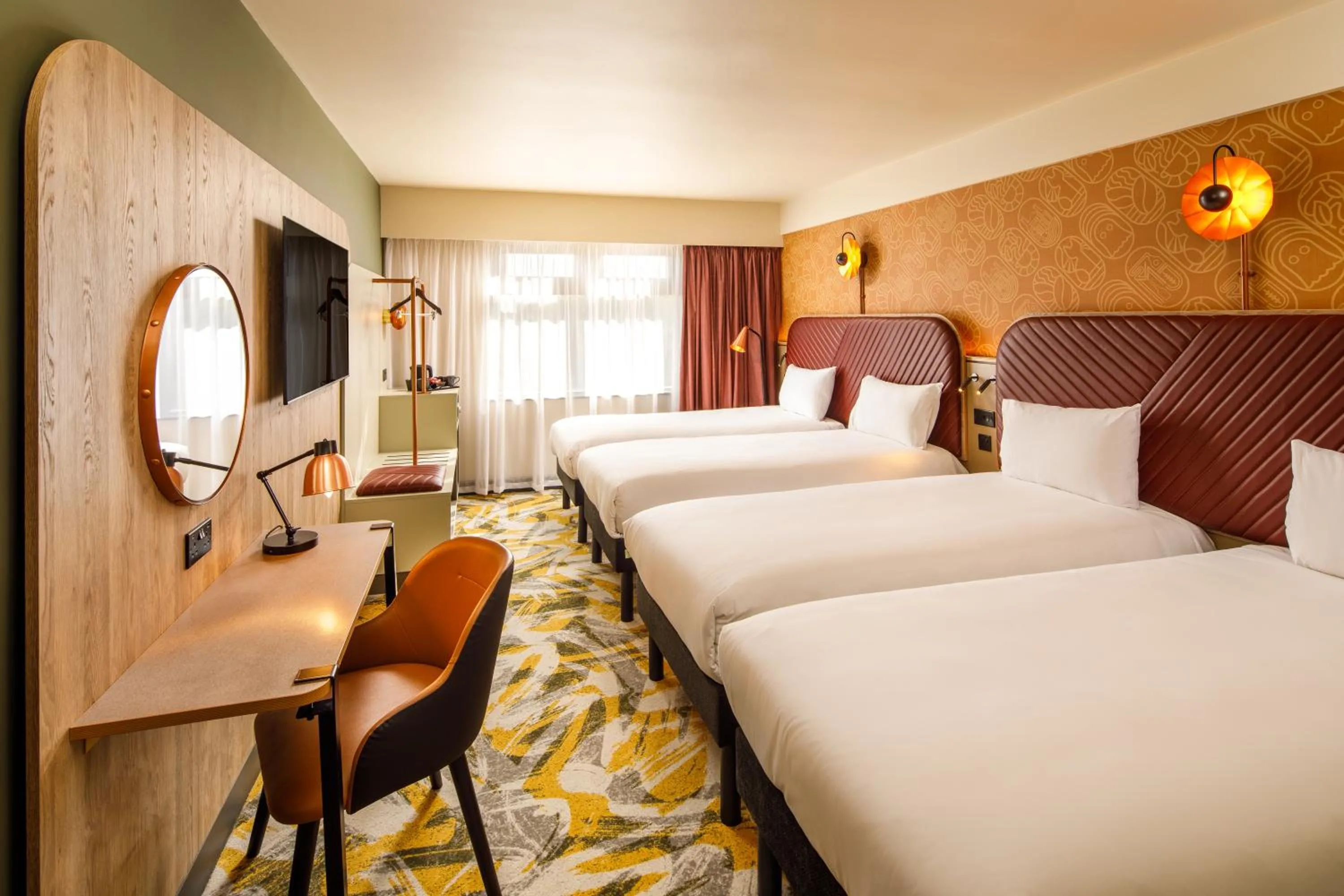 Bedroom, Bed in ibis Styles York Centre