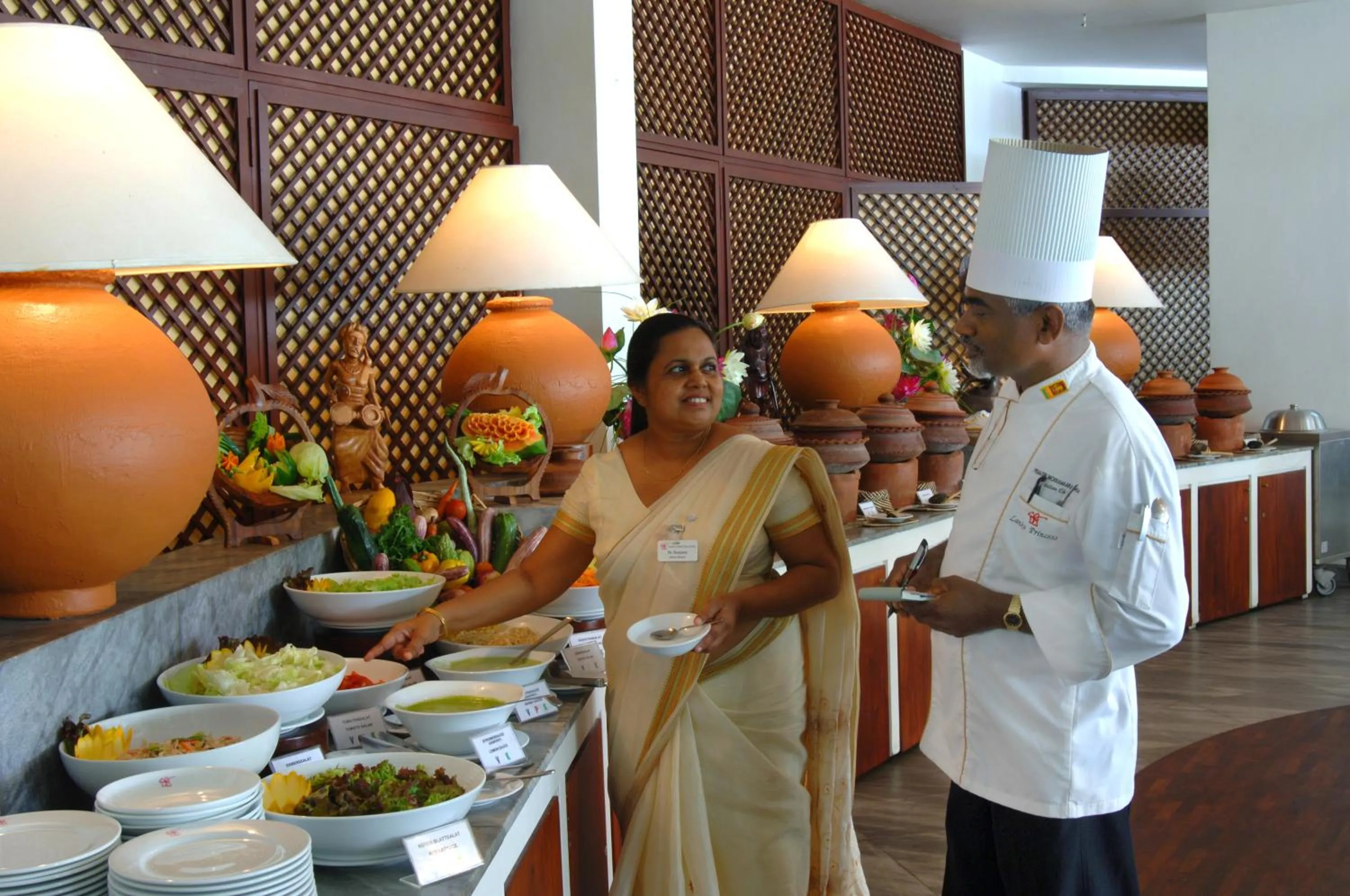 Staff in Lanka Princess All Inclusive Hotel