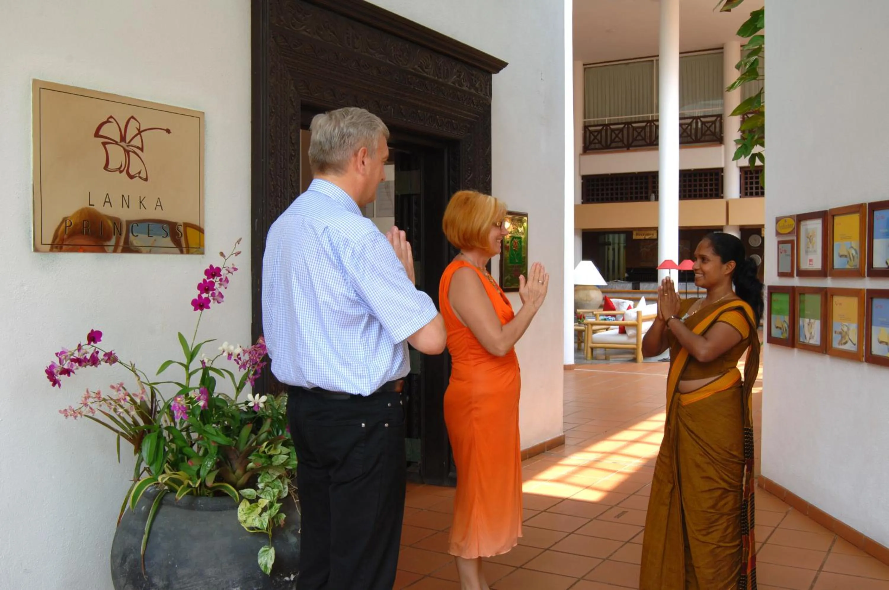 Staff in Lanka Princess All Inclusive Hotel