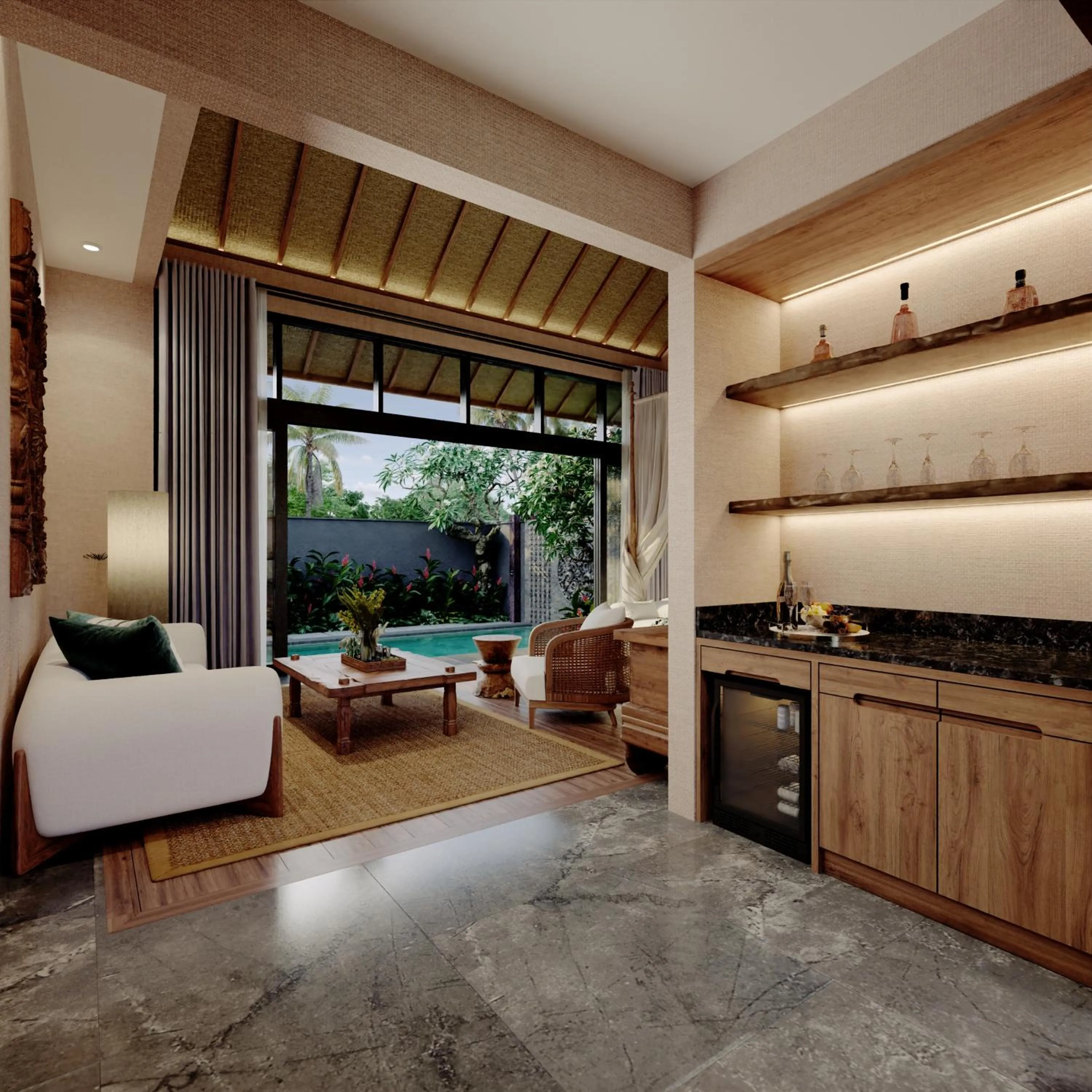 Living room in The One Boutique Villa & Spa Seminyak