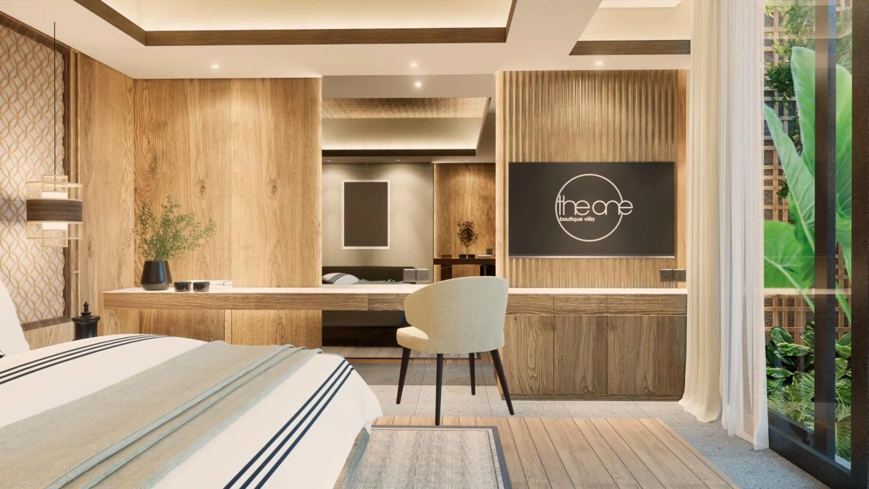 Bed in The One Boutique Villa