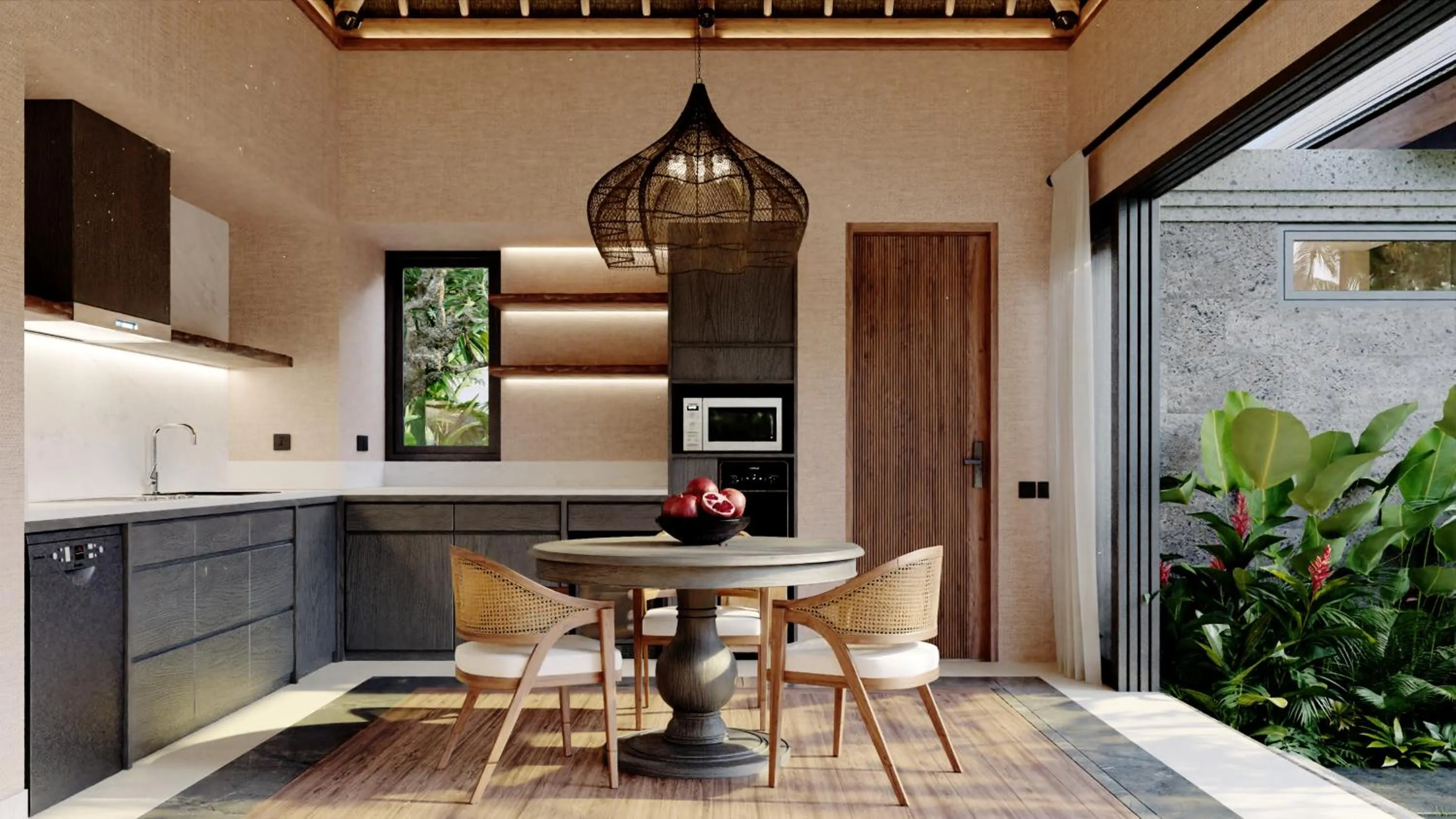 Kitchen or kitchenette in The One Boutique Villa & Spa Seminyak