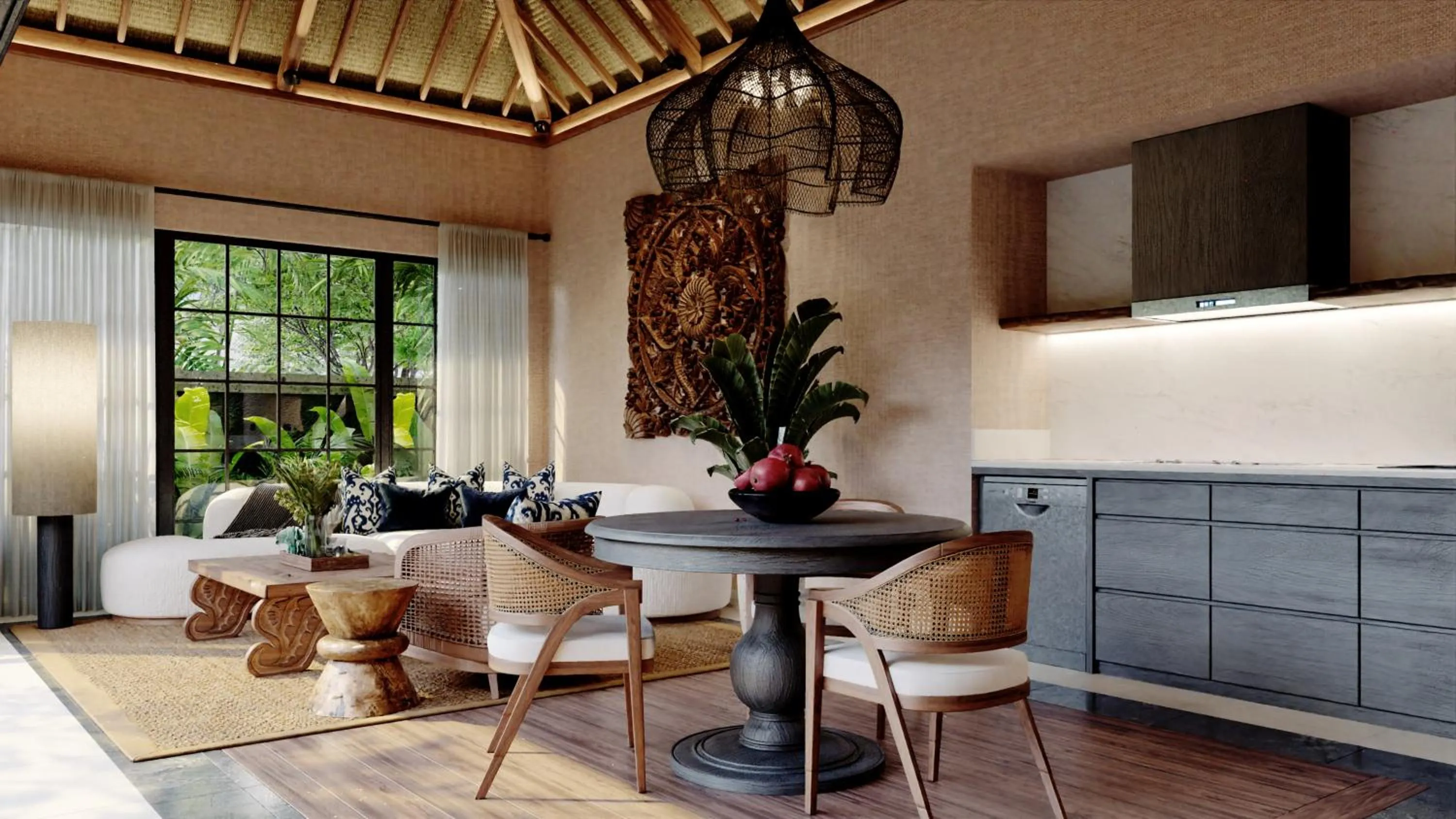 Kitchen or kitchenette in The One Boutique Villa & Spa Seminyak