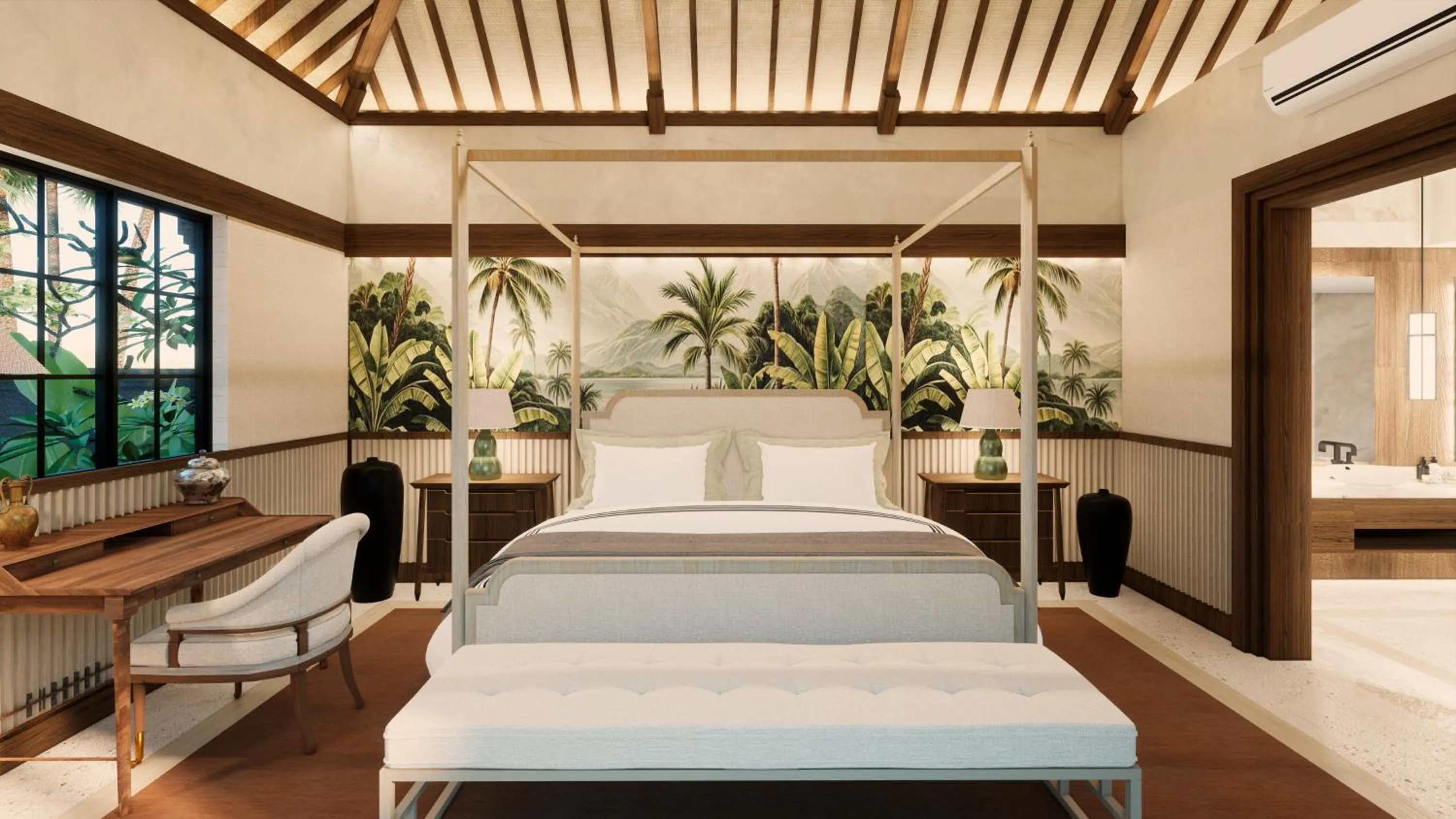 Bed in The One Boutique Villa