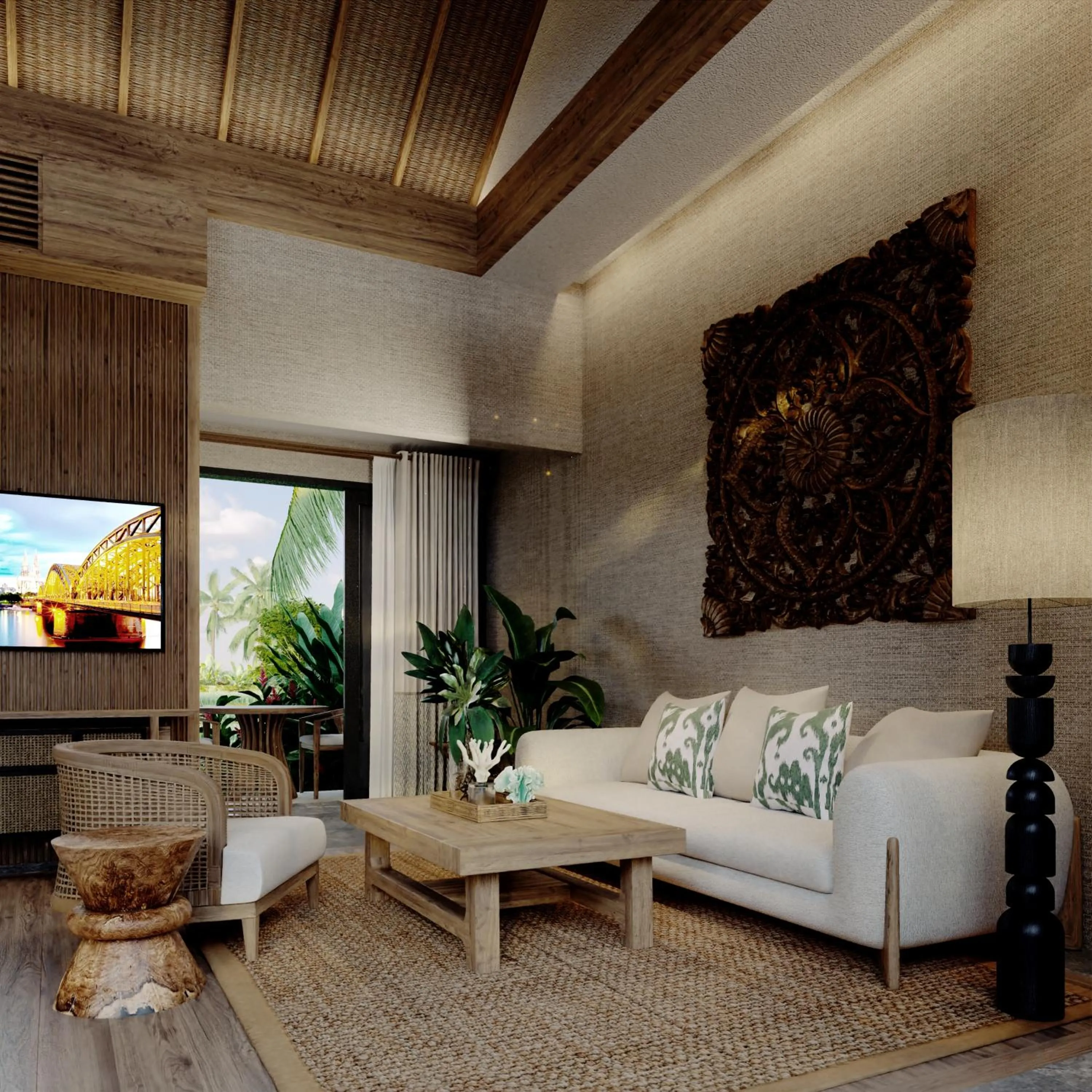 Living room in The One Boutique Villa