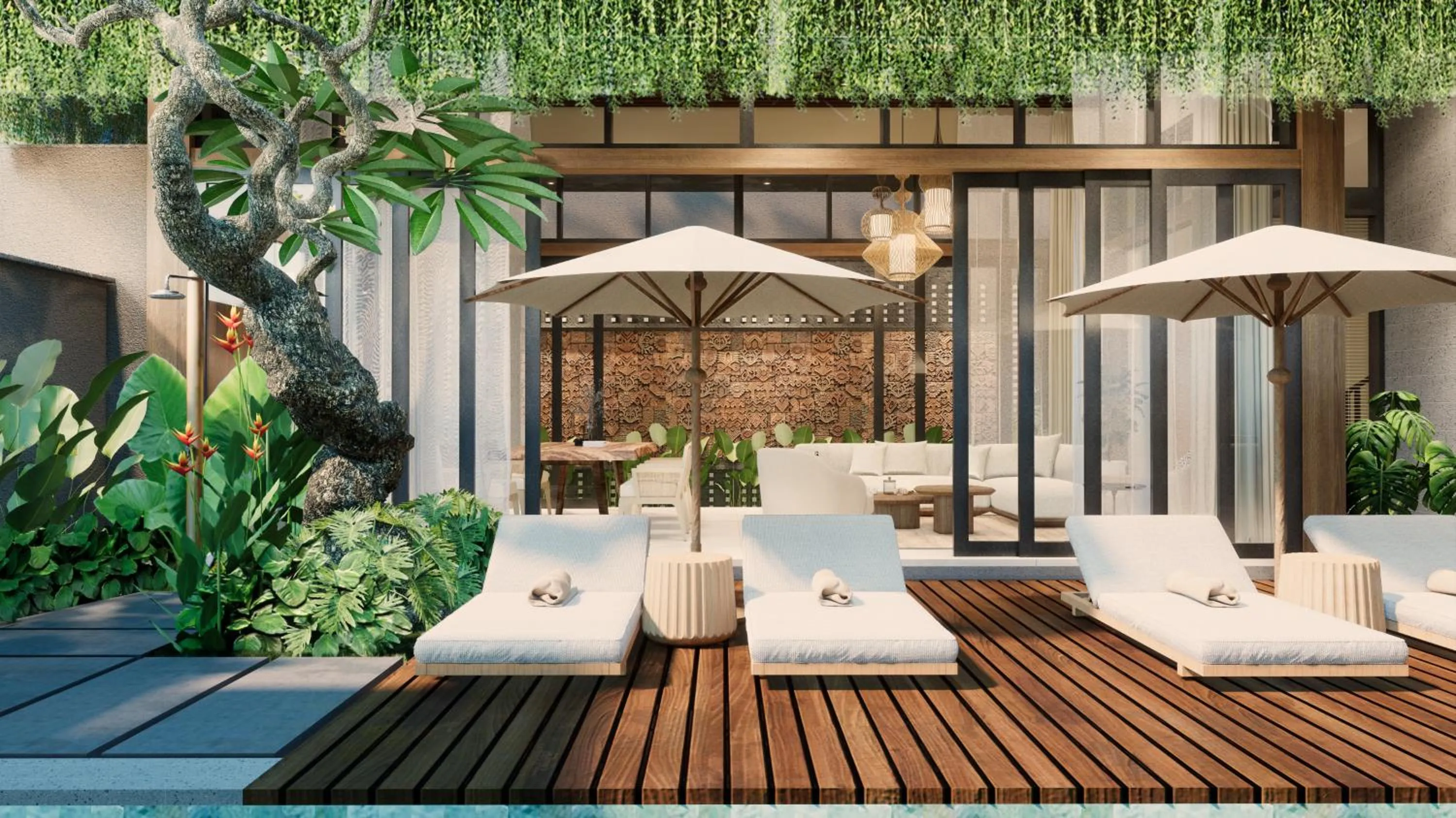 sunbed in The One Boutique Villa