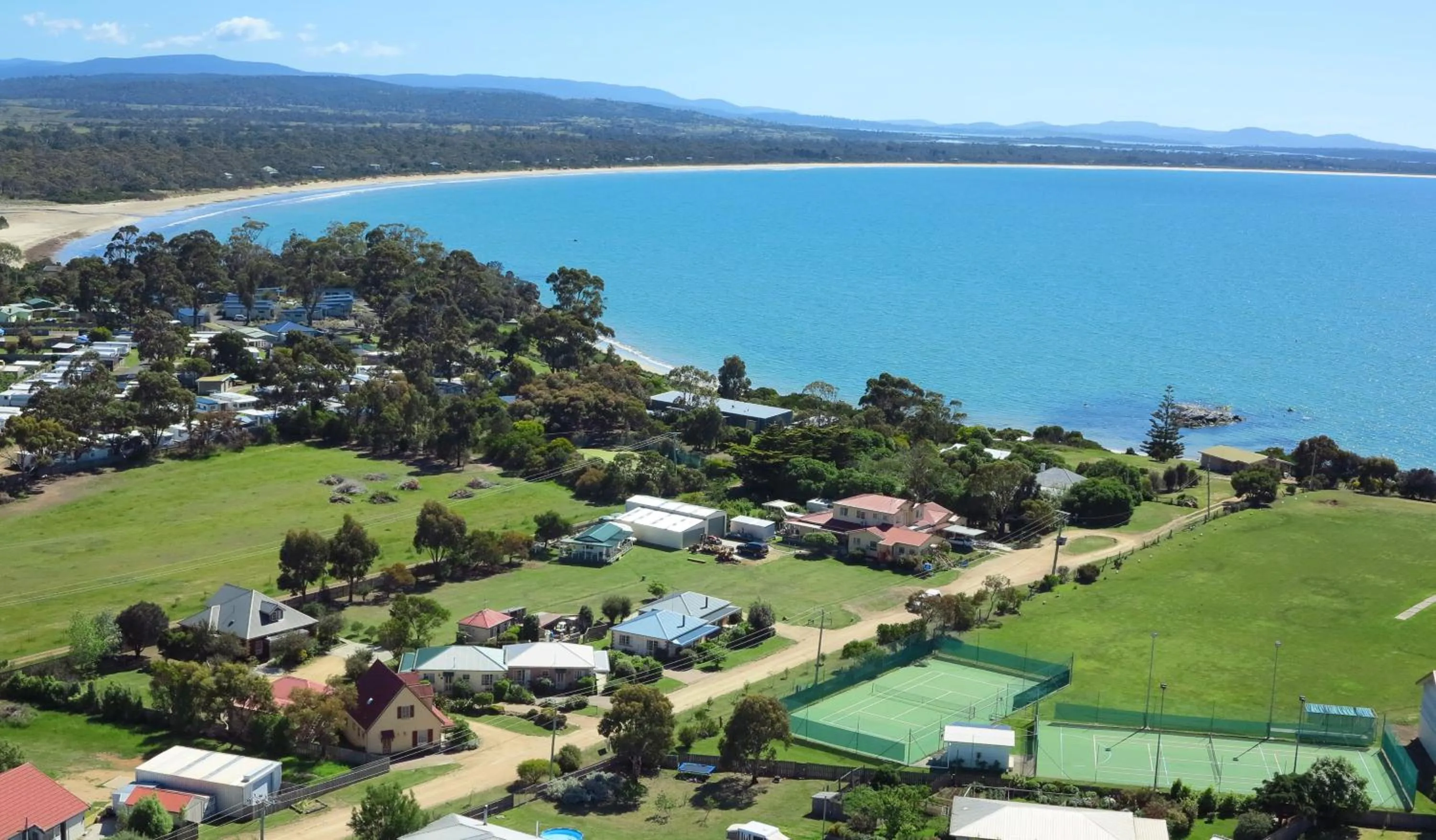 Bird's eye view in Swansea Cottages & Lodge Suites