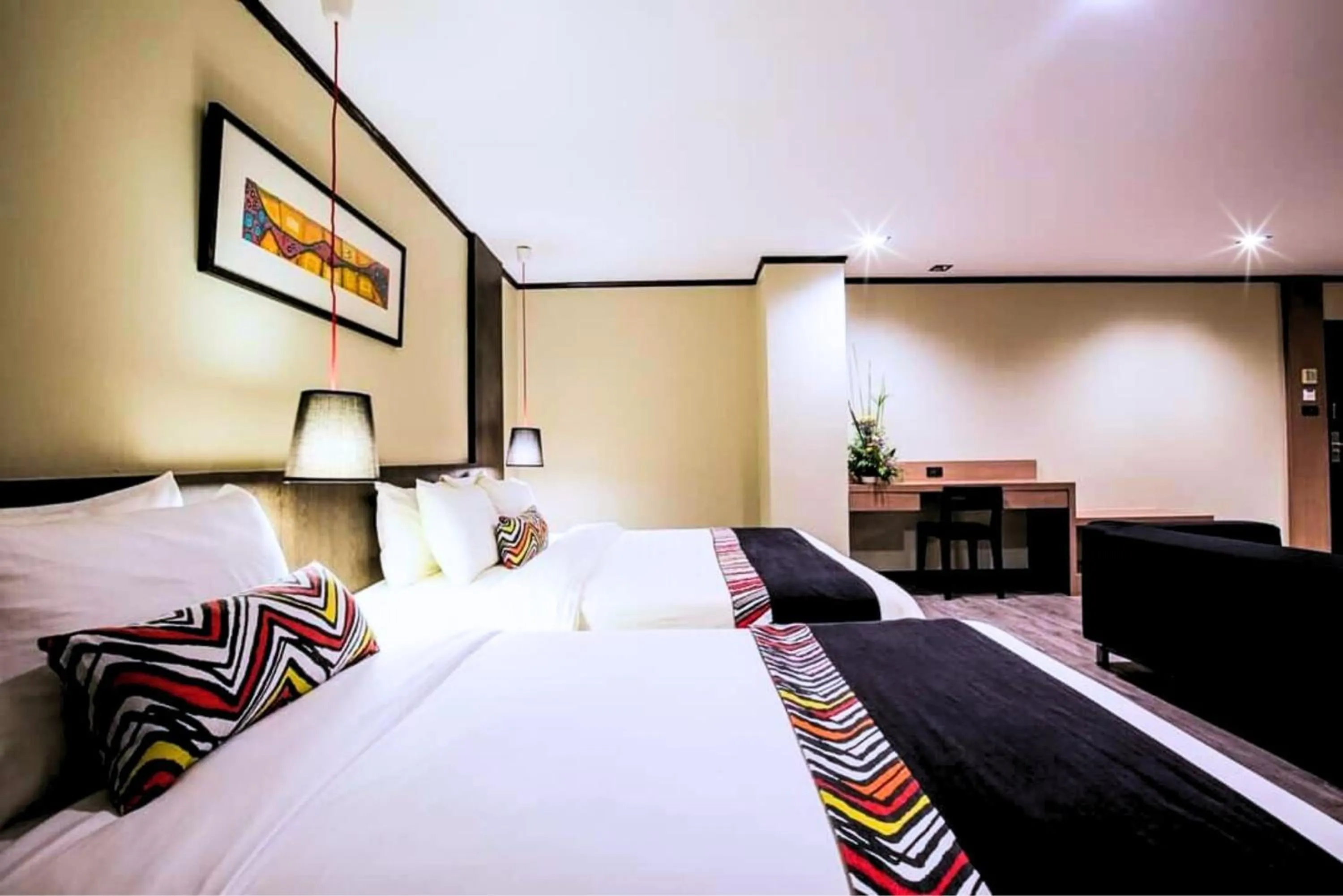 Bedroom, Bed in Bangkok Inter Place