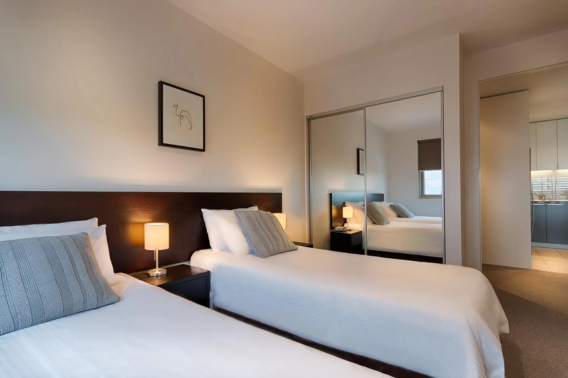 Bed in Caroline Serviced Apartments Brighton