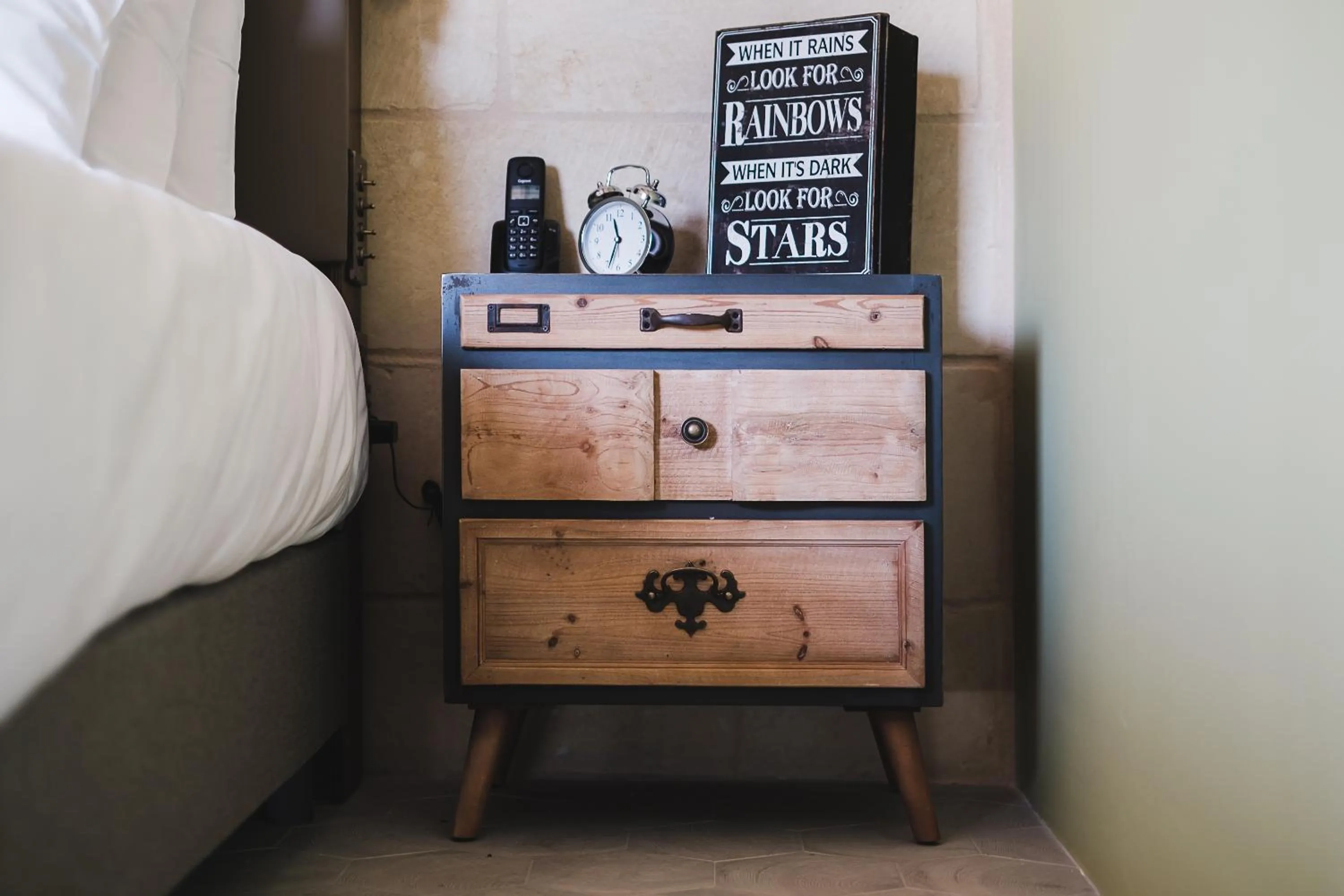 Bed in Talbot & Bons Bed & Breakfast