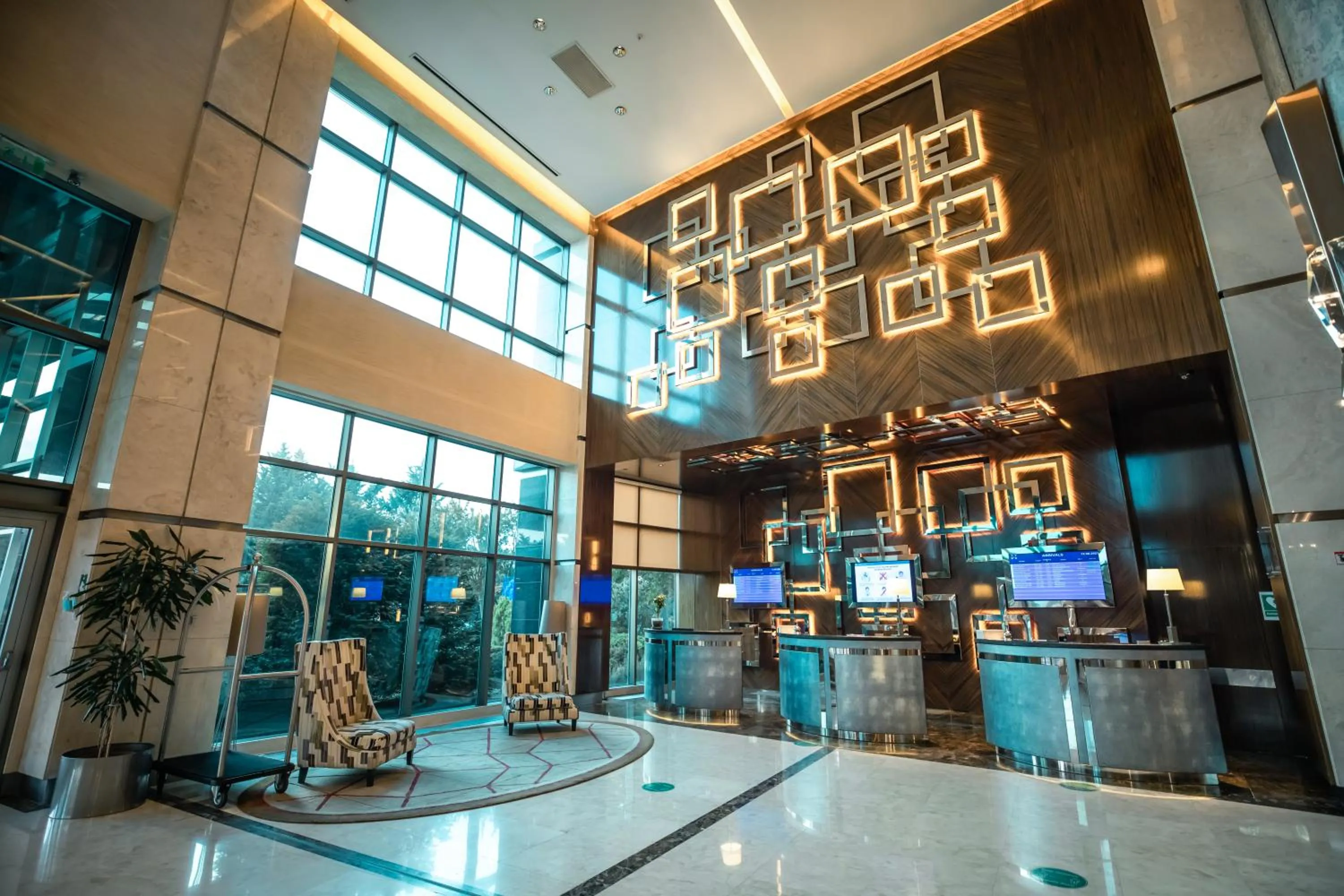 Lobby or reception in FLY INN BAKU