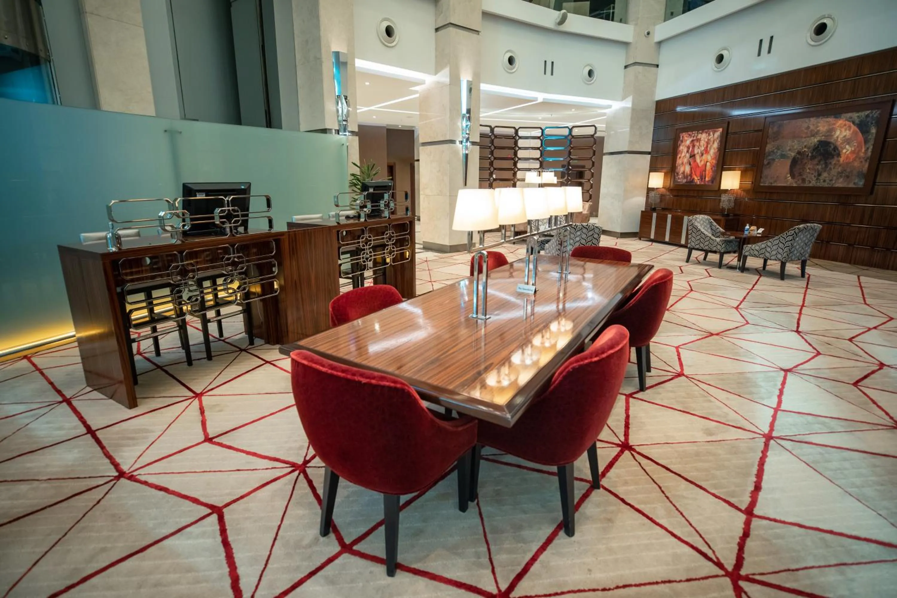 Lobby or reception in FLY INN BAKU