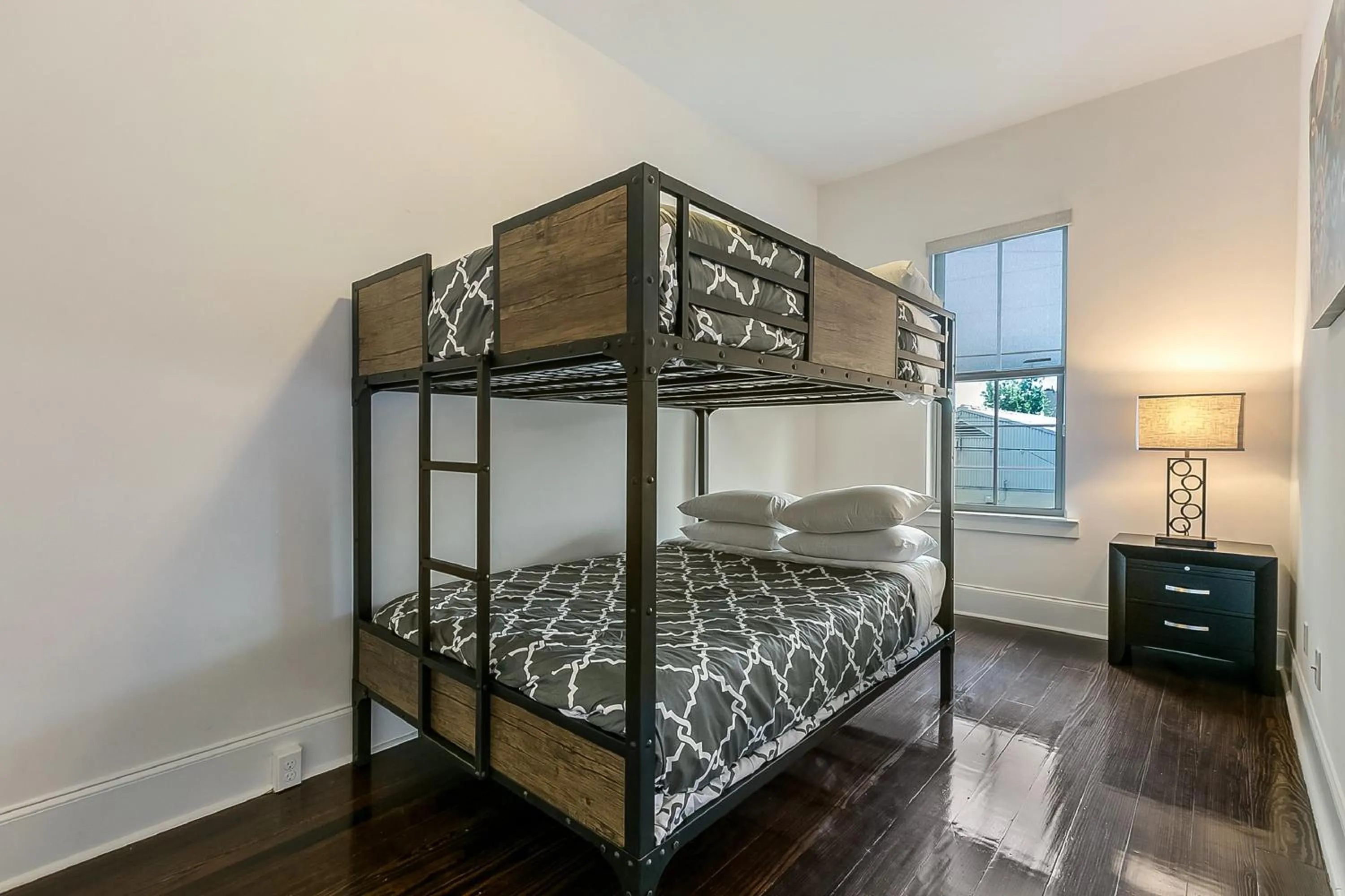 Bedroom, Bed in Spacious Loft-Style 3BR Townhouse by Hosteeva
