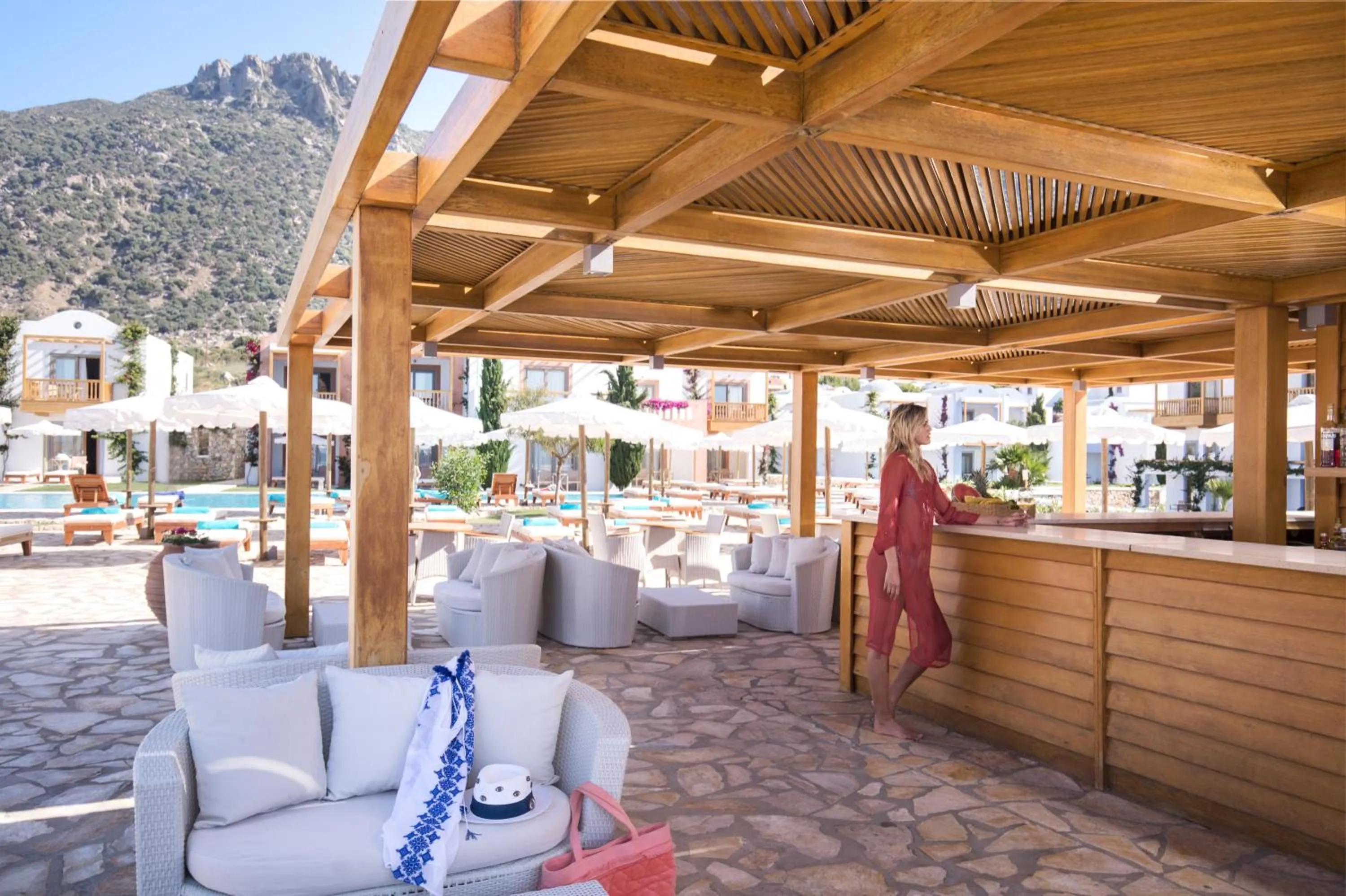 Lounge or bar in Mitsis Selection Blue Domes