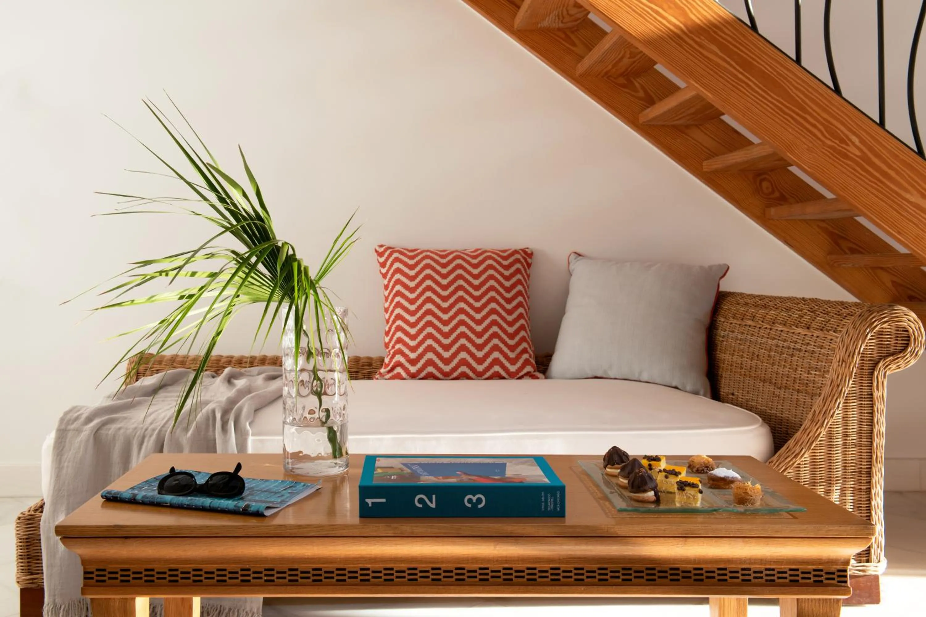 Living room in Mitsis Selection Blue Domes