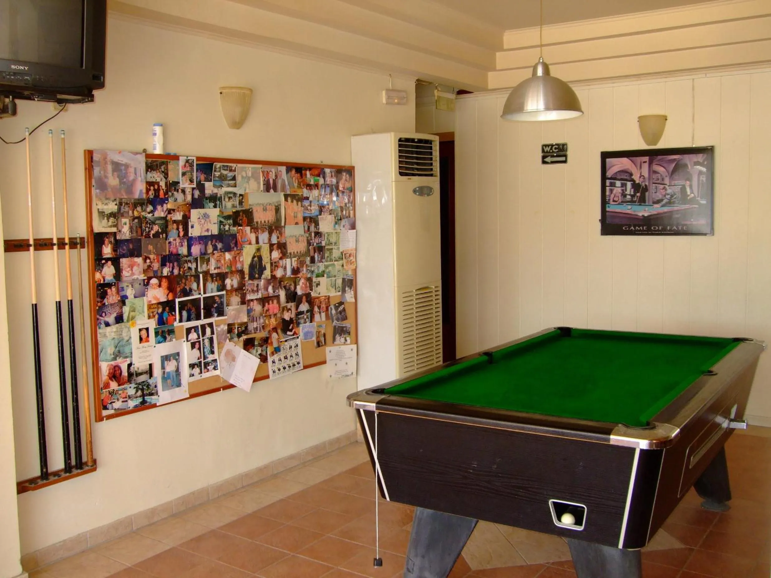 Game Room in Antonios Hotel