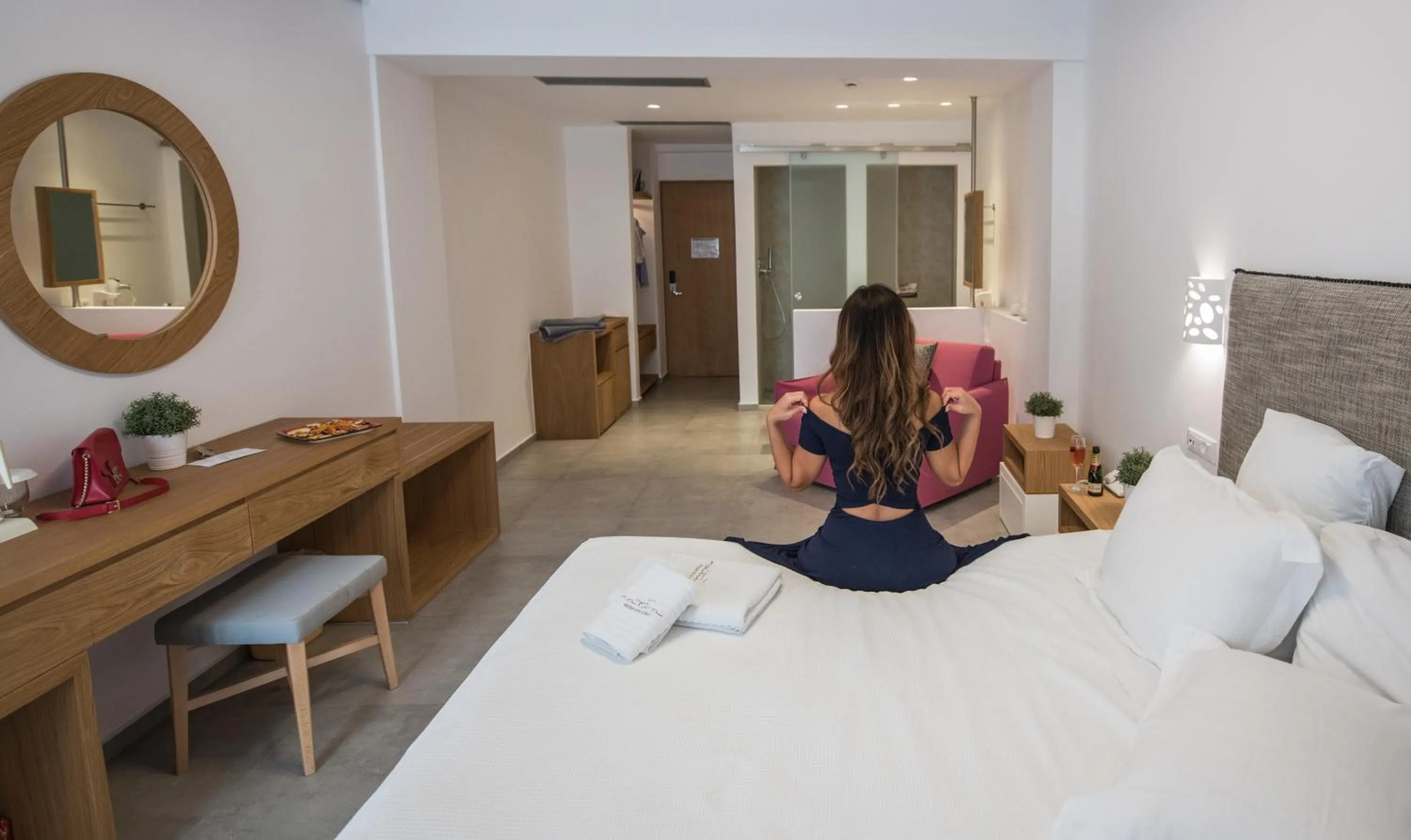 Bed in Natura Luxury Boutique Hotel Skopelos