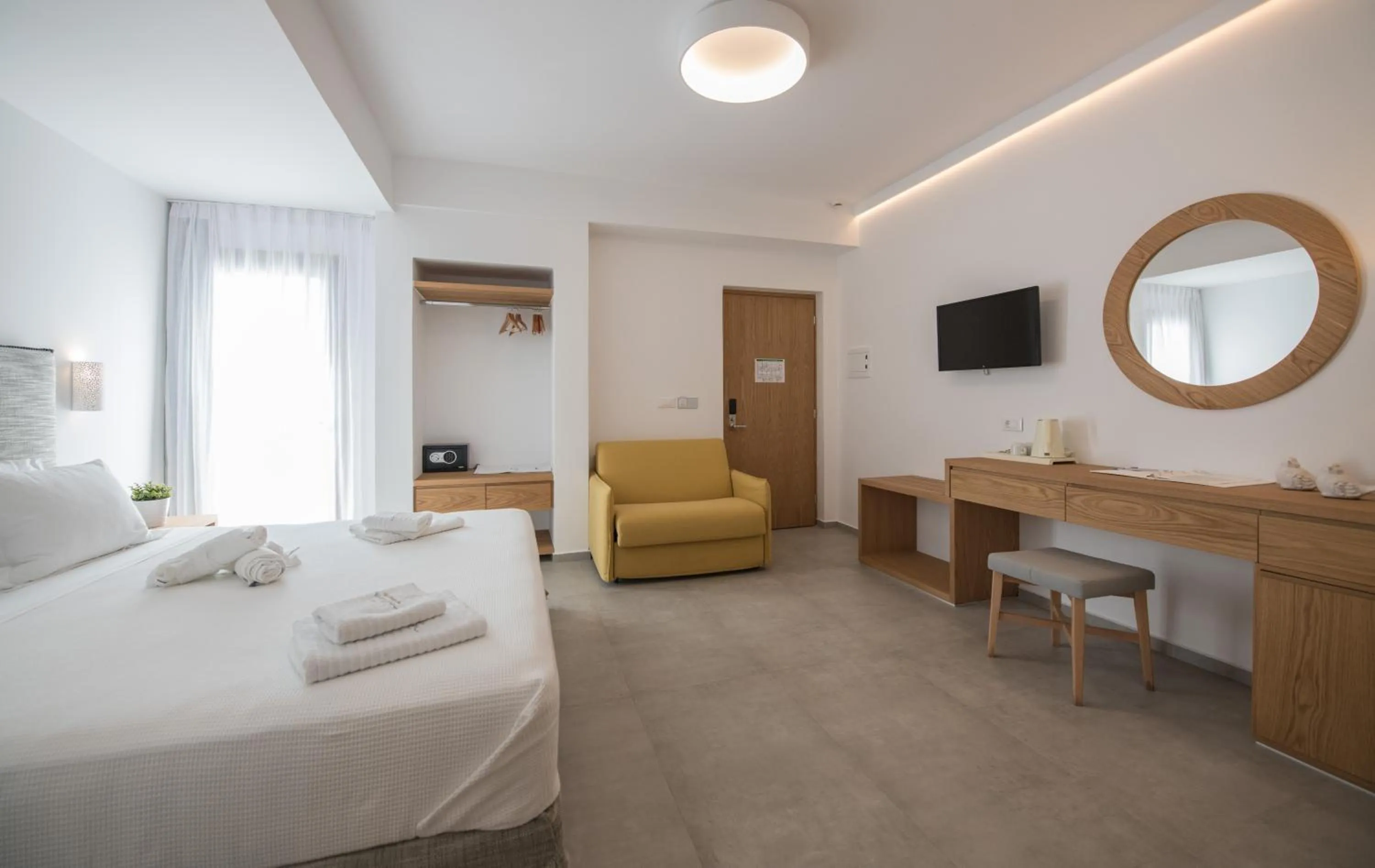 Bedroom, Bed in Natura Luxury Boutique Hotel Skopelos