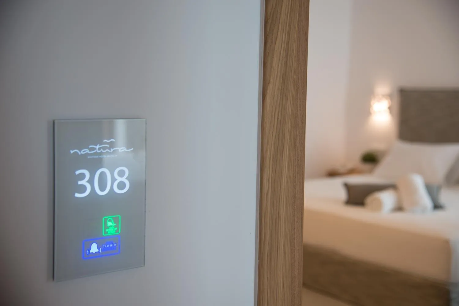 Property logo or sign, Bed in Natura Luxury Boutique Hotel Skopelos