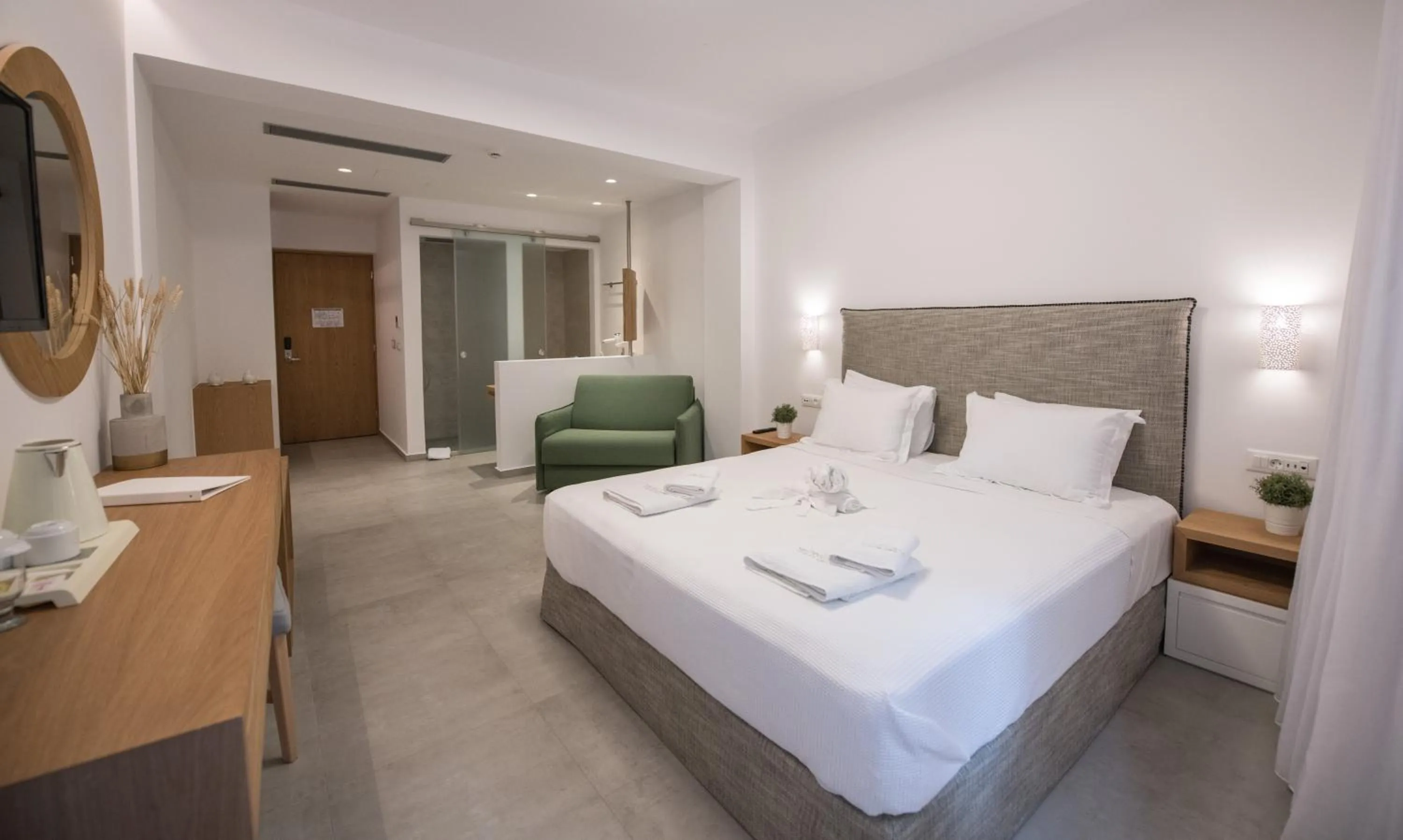 Bed in Natura Luxury Boutique Hotel Skopelos