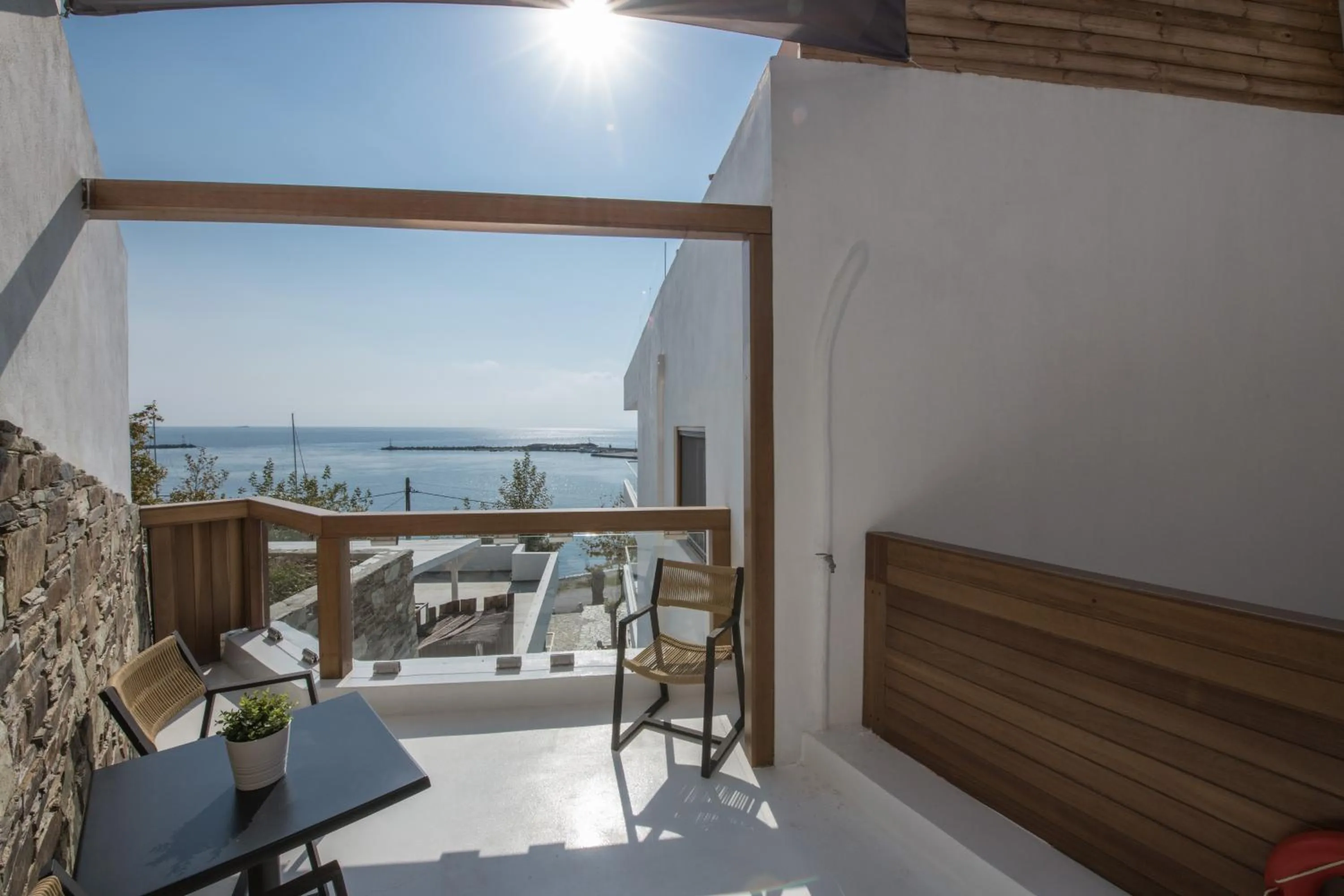 Balcony/Terrace in Natura Luxury Boutique Hotel Skopelos