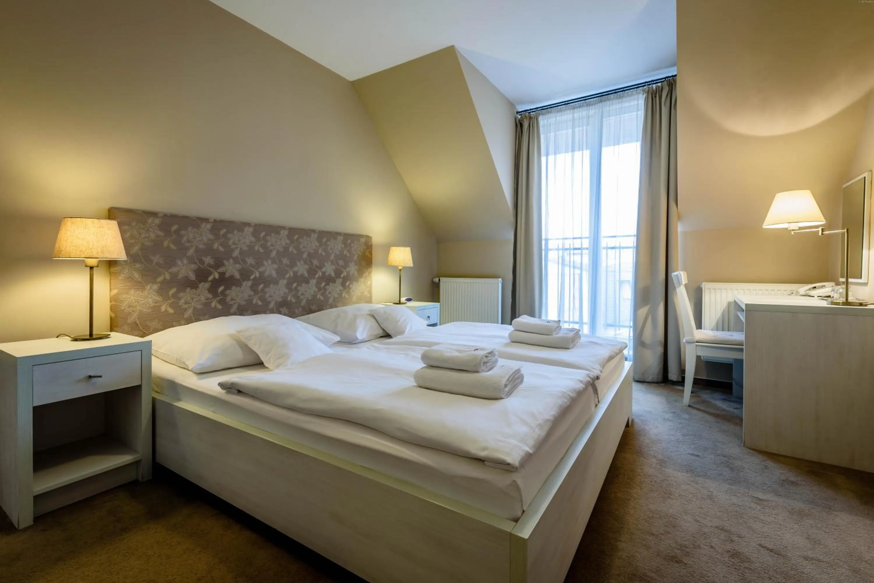 Decorative detail, Bed in Penzión Central Park