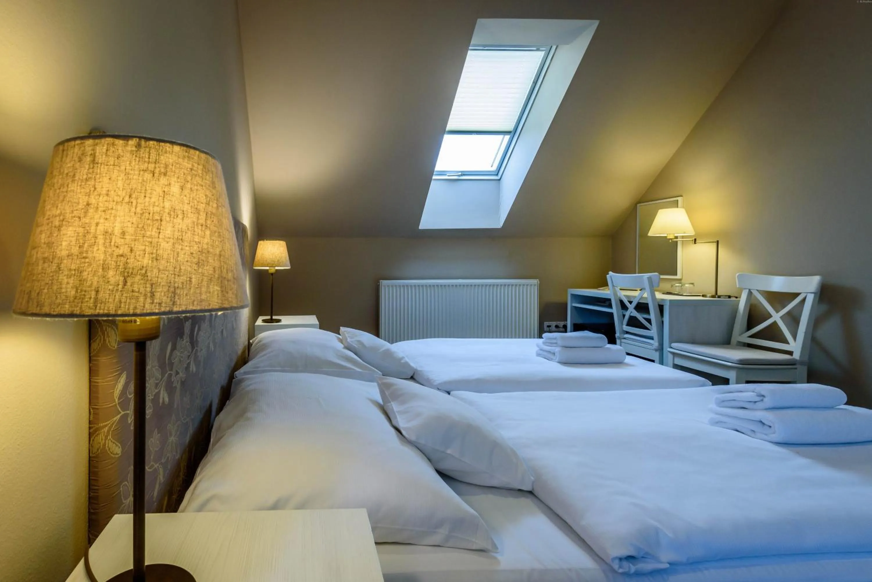 Decorative detail, Bed in Penzión Central Park