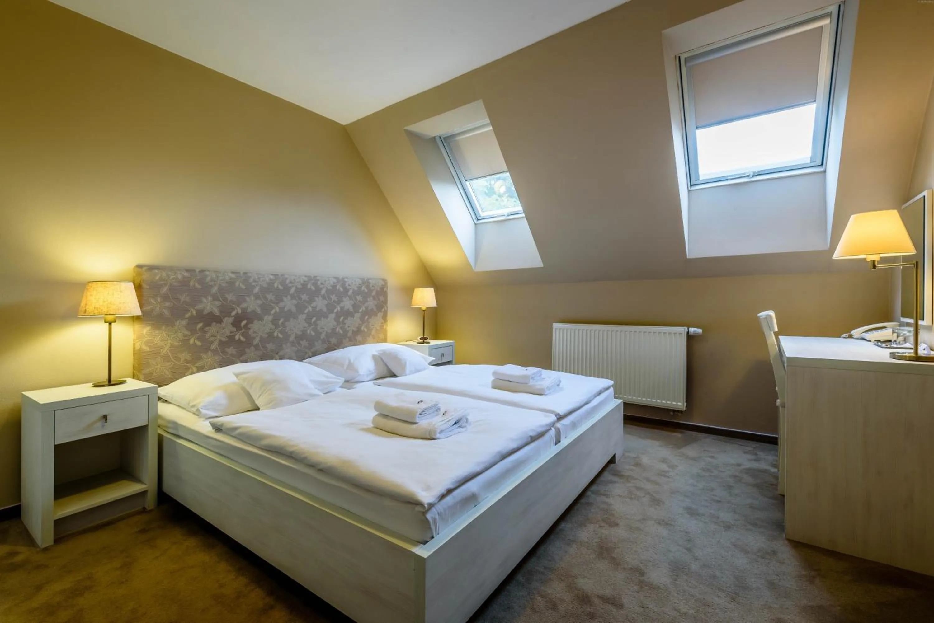 Decorative detail, Bed in Penzión Central Park