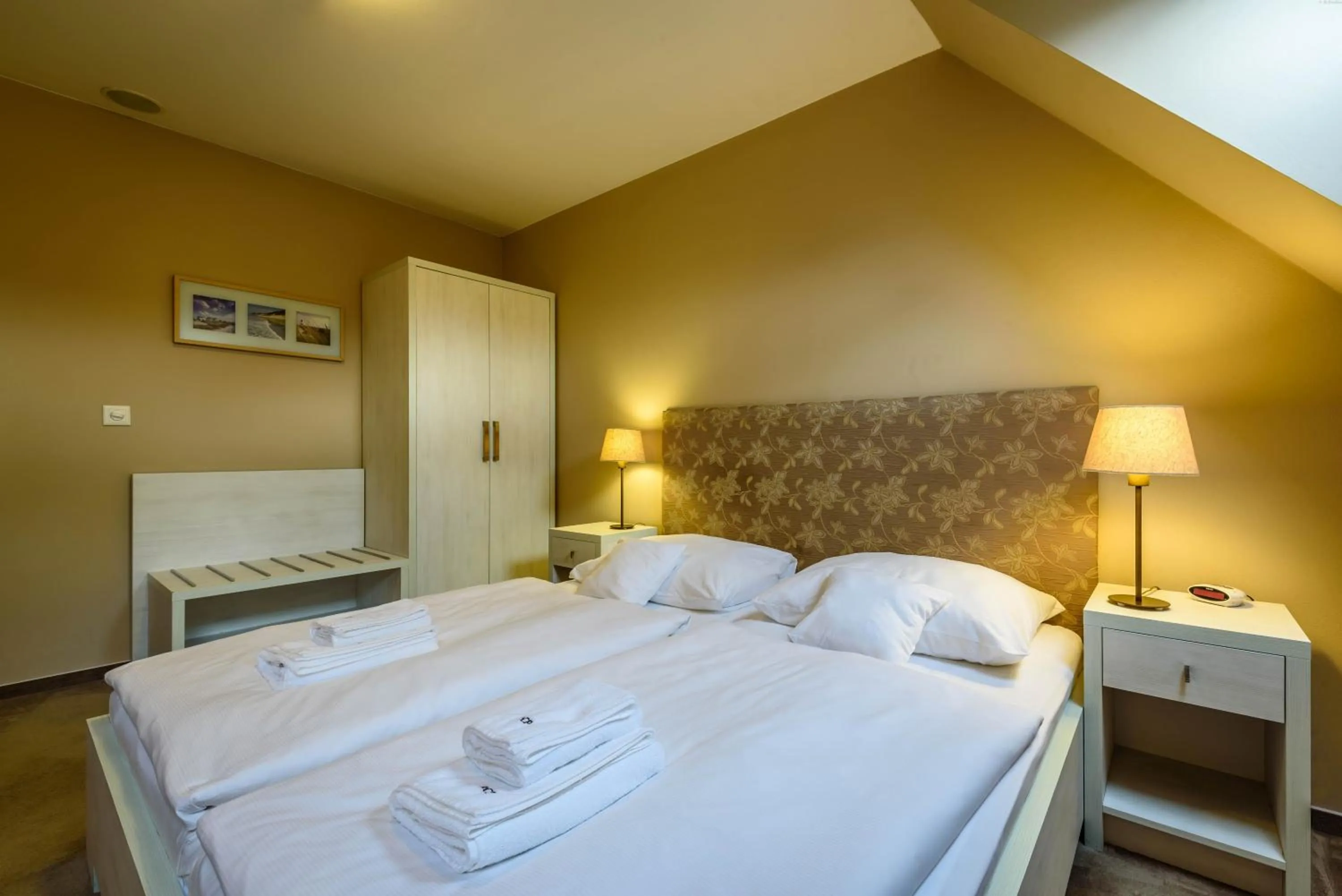 Decorative detail, Bed in Penzión Central Park