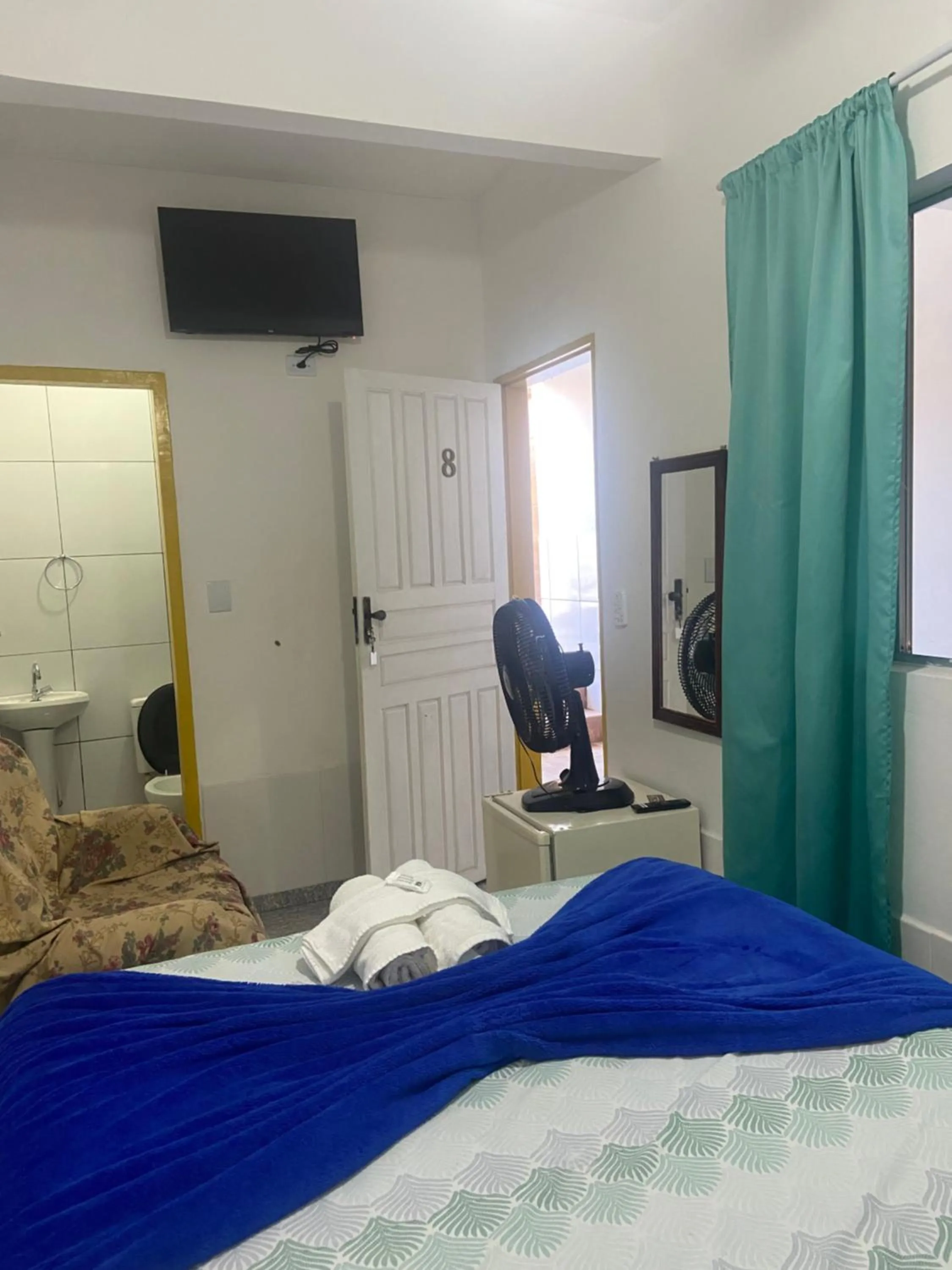 Bed in Pousada Fraga