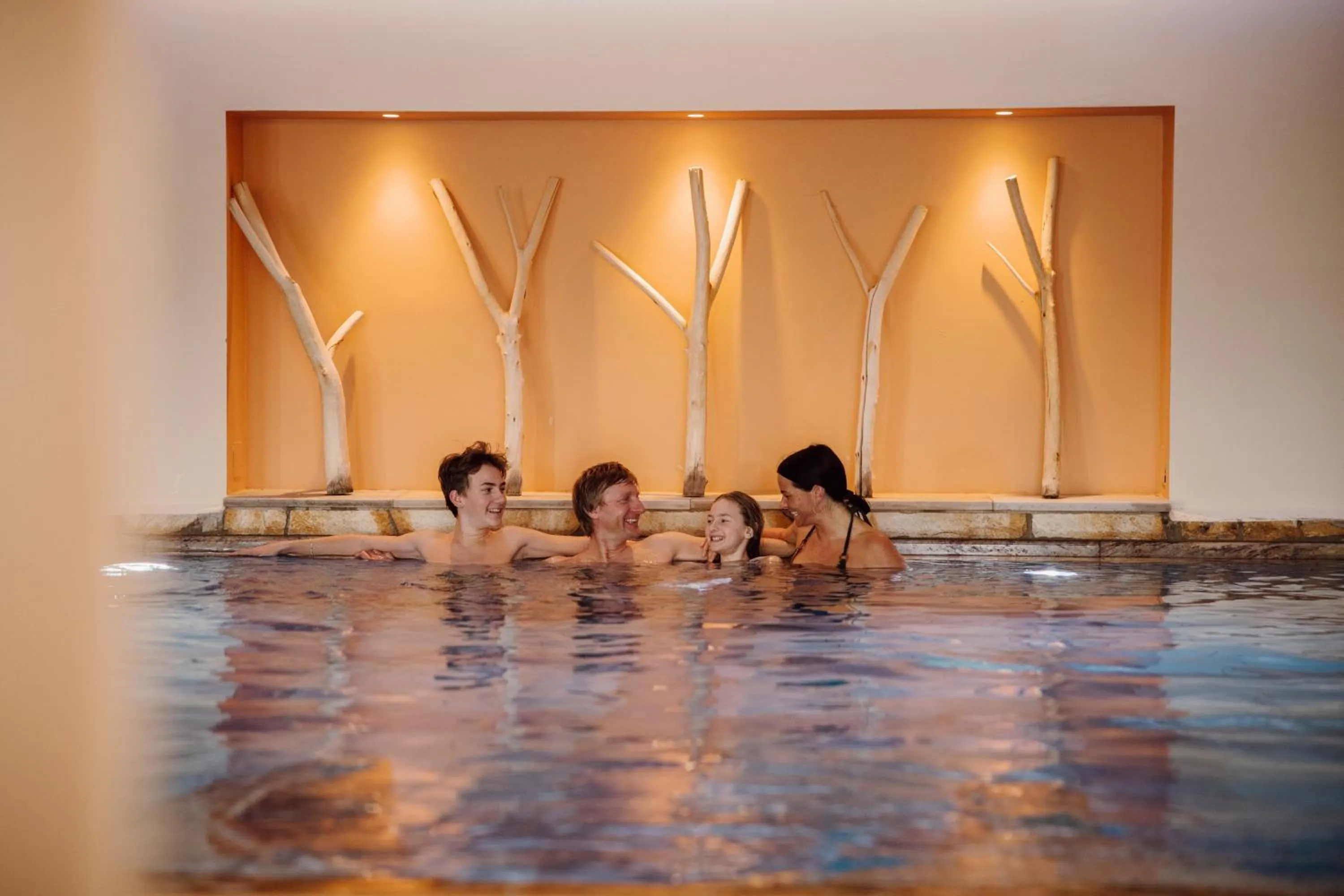 Pool view in Hotel Bergheimat