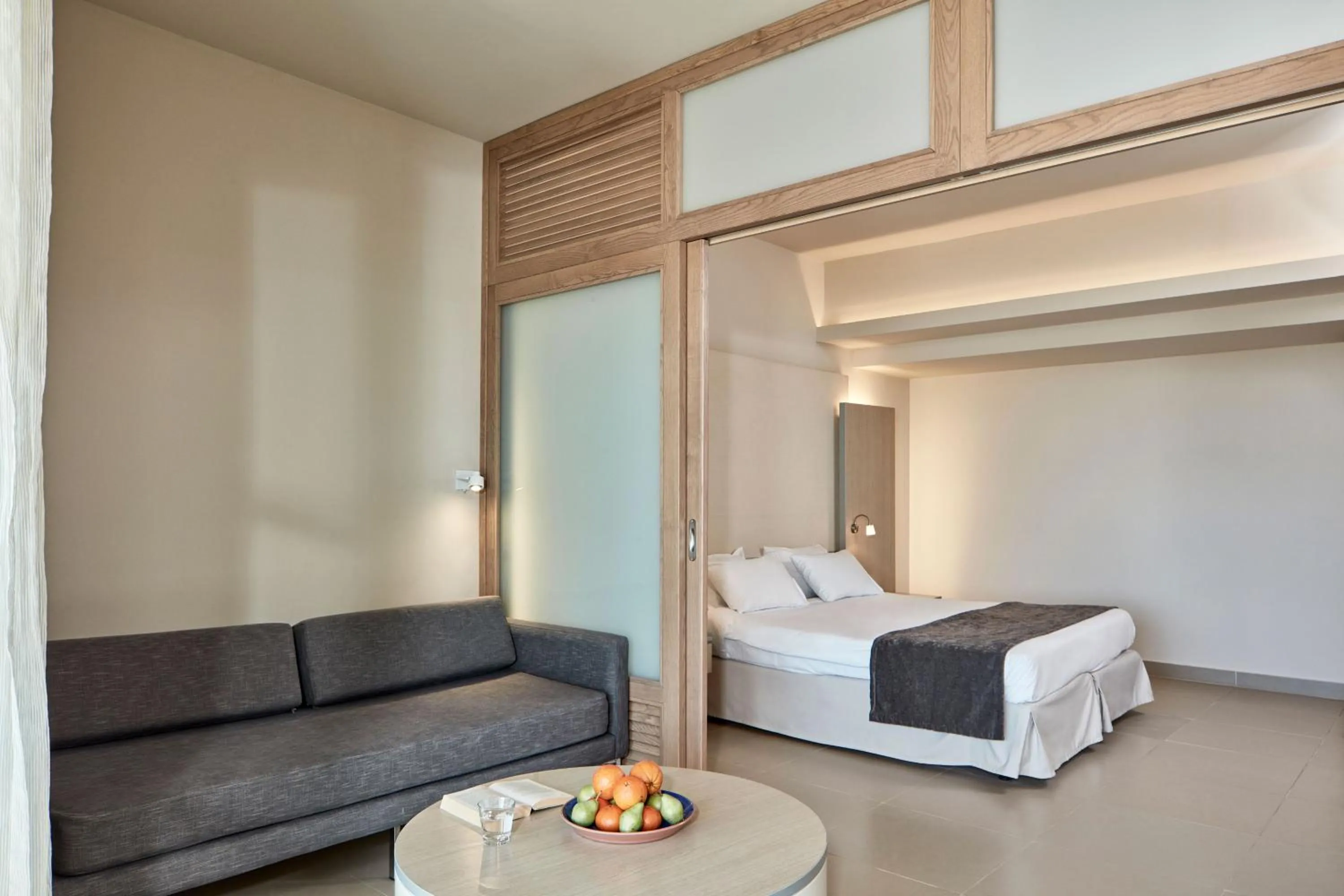 Living room, Bed in Atlantica Mikri Poli Crete