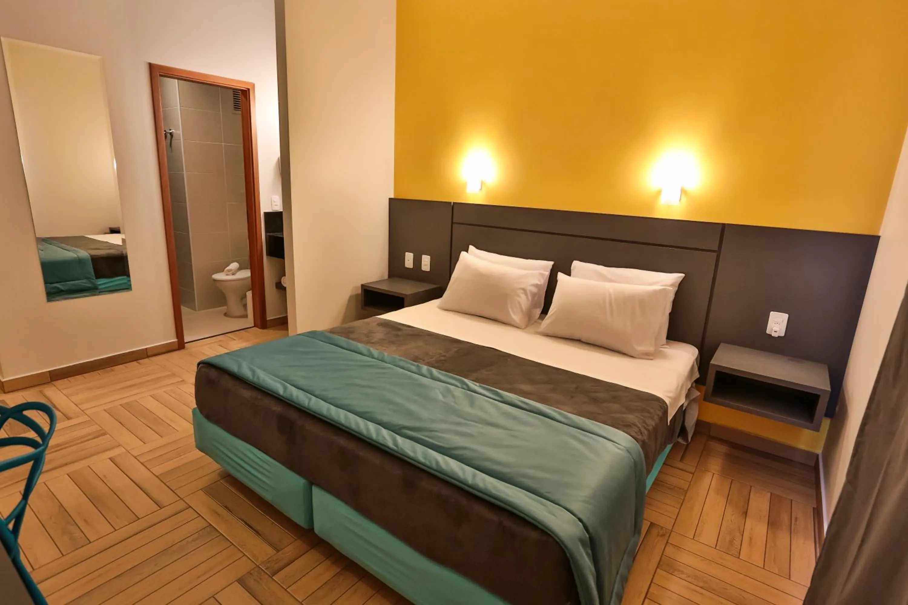 Bed in Sleep Inn São Carlos