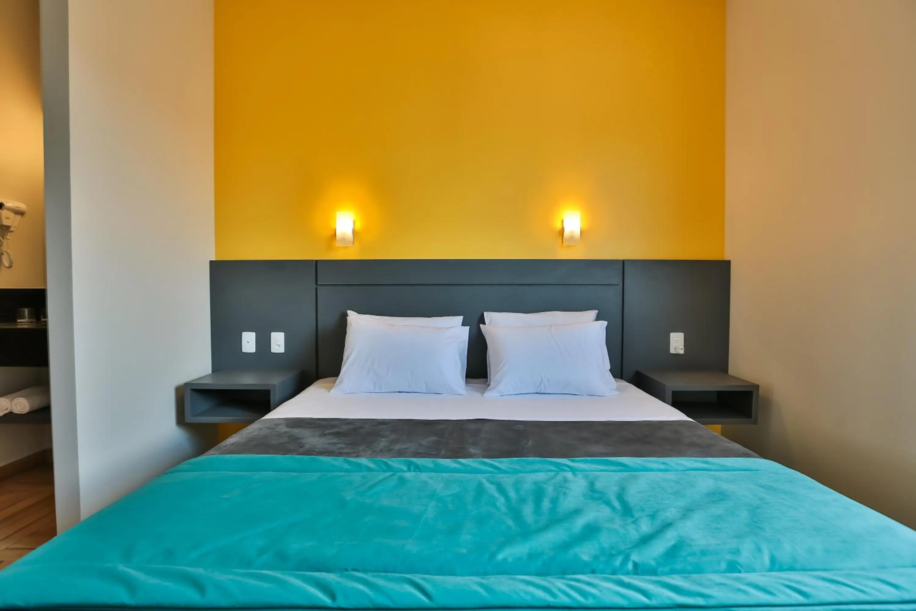 Bed in Sleep Inn São Carlos