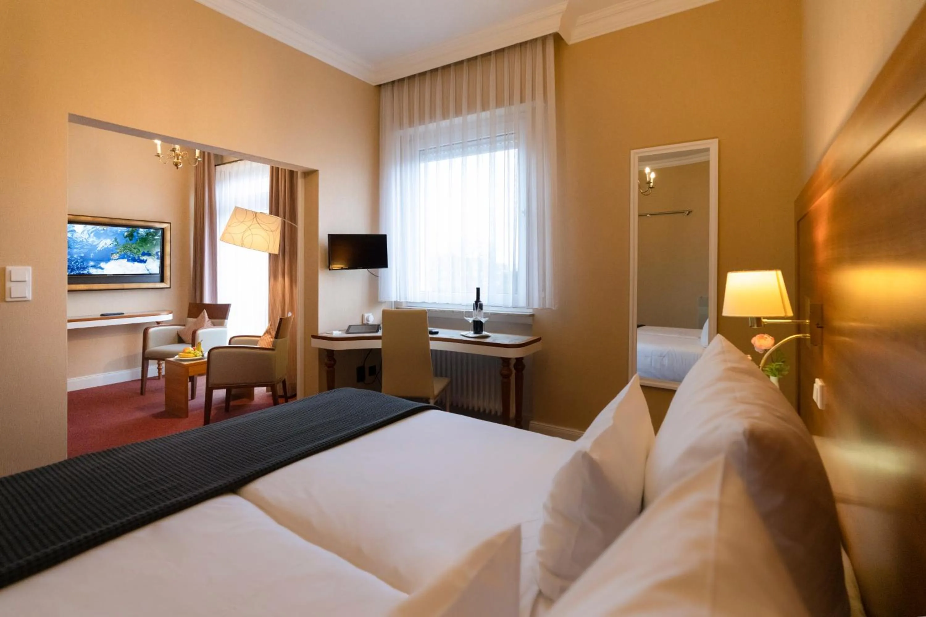 Photo of the whole room, Bed in Hotel Kleiner Riesen